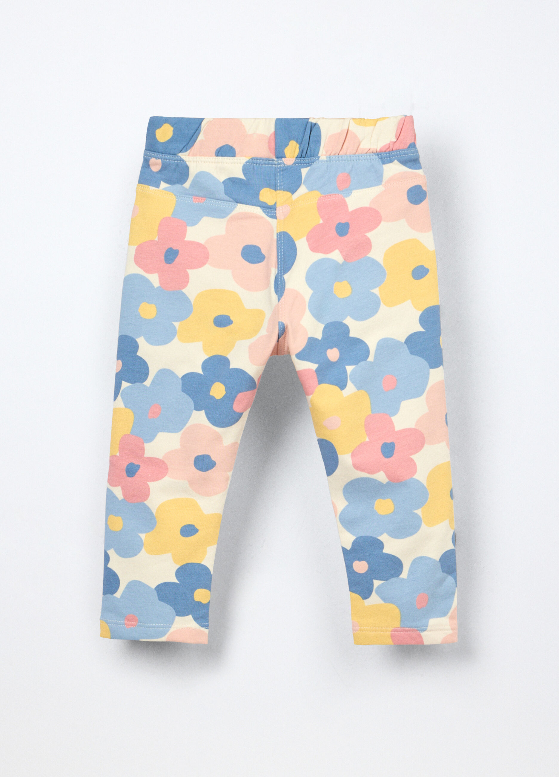 Treggings in cotone fleece stretch neonata_1