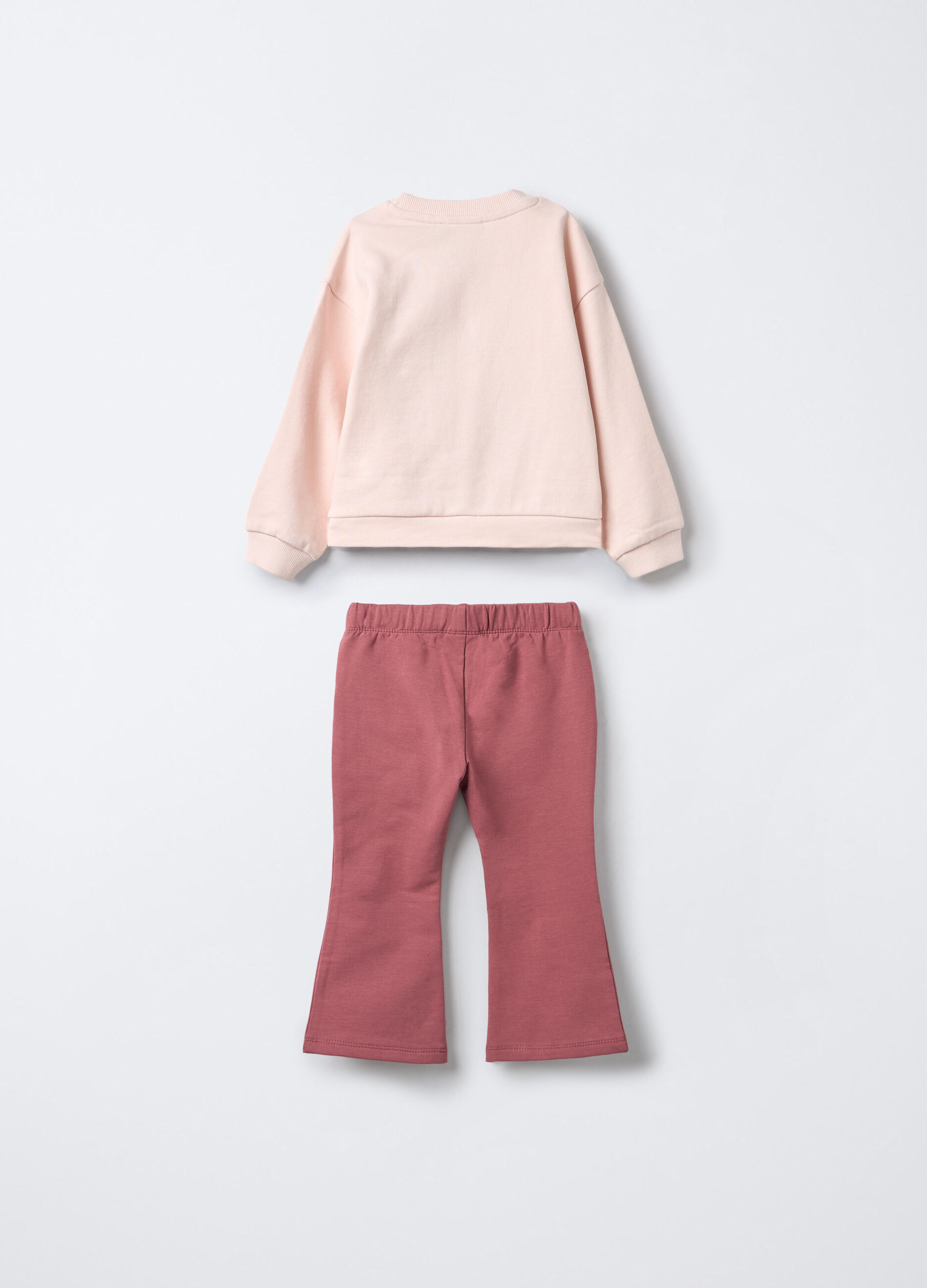 Jogging set in puro cotone garzato bimba_1