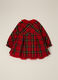 Abito rosso scozzese per bambina_1