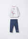 Jogging set in cotone garzato stretch bimba_0