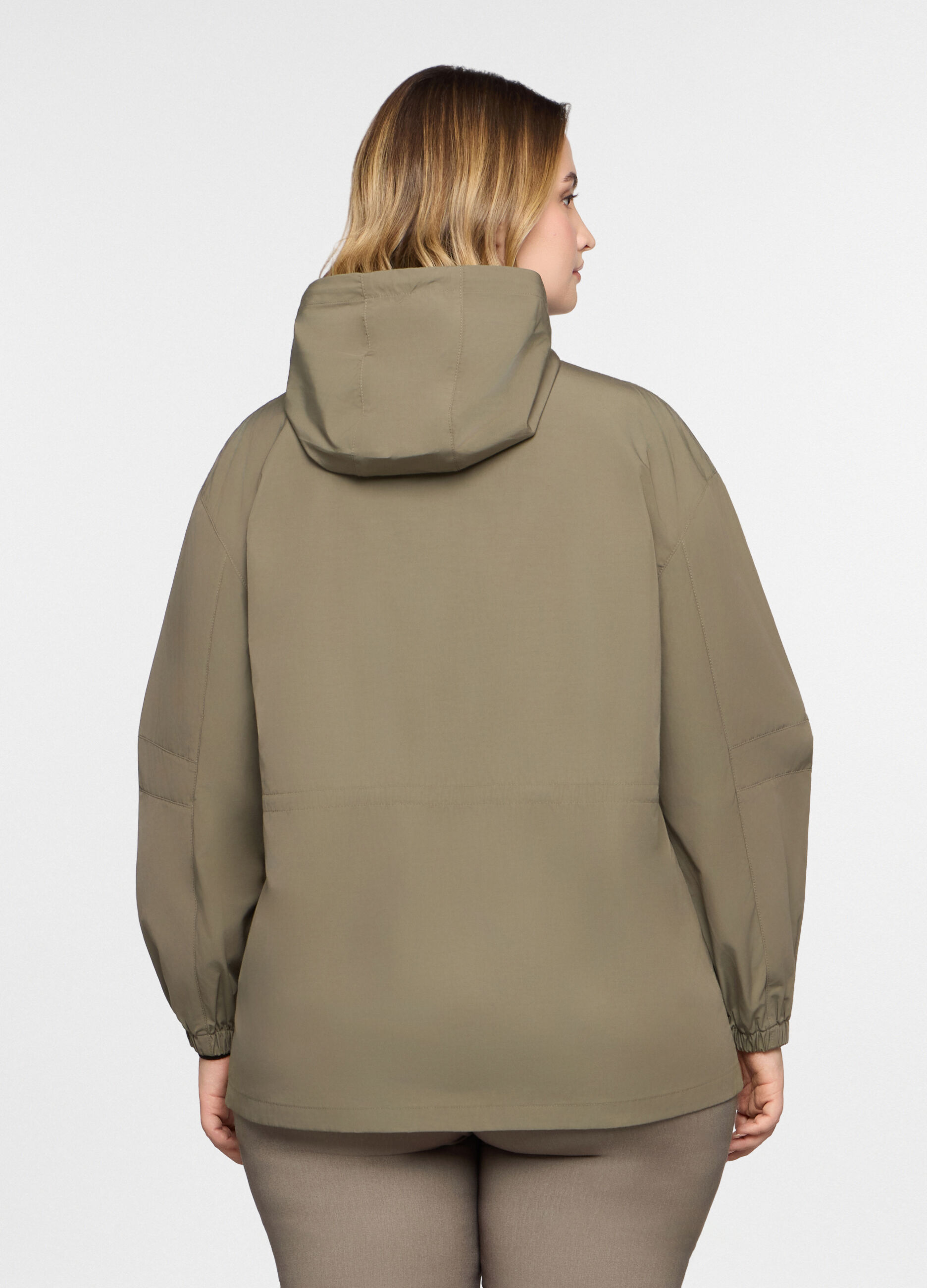 Parka regular fit con cappuccio donna curvy_1