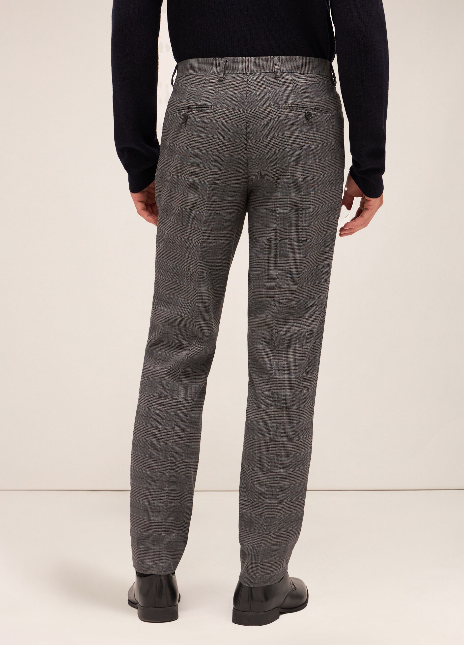 Pantalone slim fit in tessuto stretch uomo_1