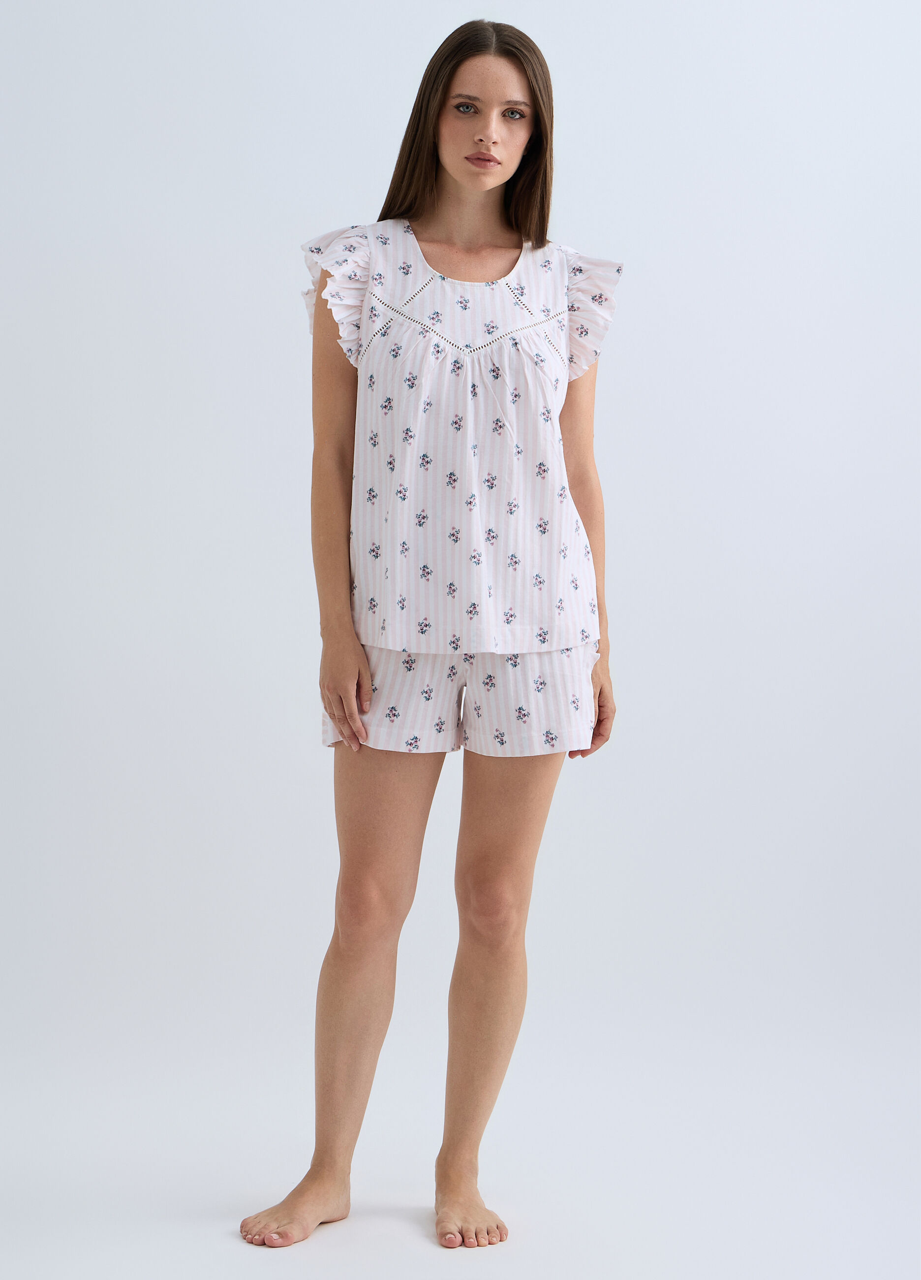 T-shirt pigiama girocollo donna_0