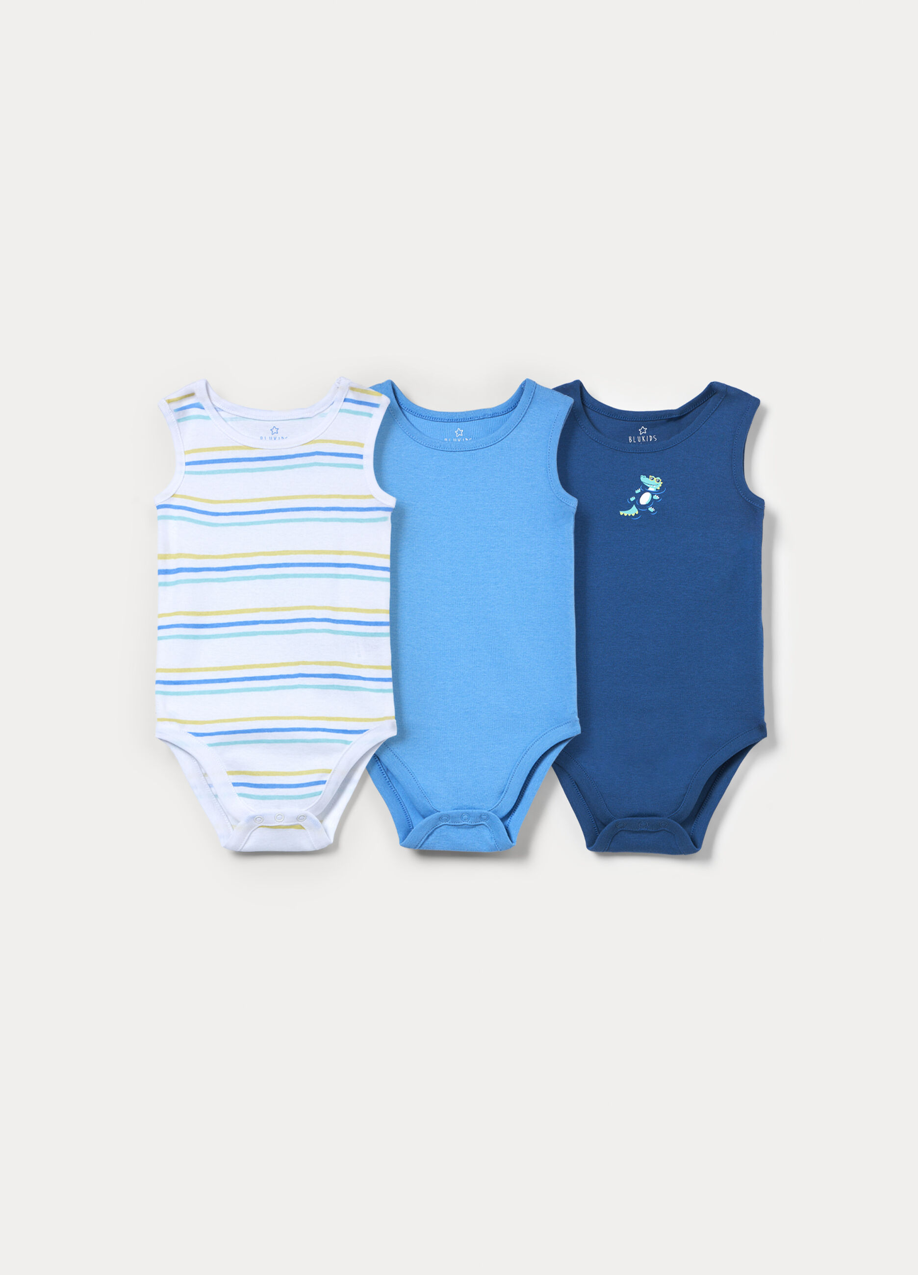 Pack 3 body in costina di puro cotone _0
