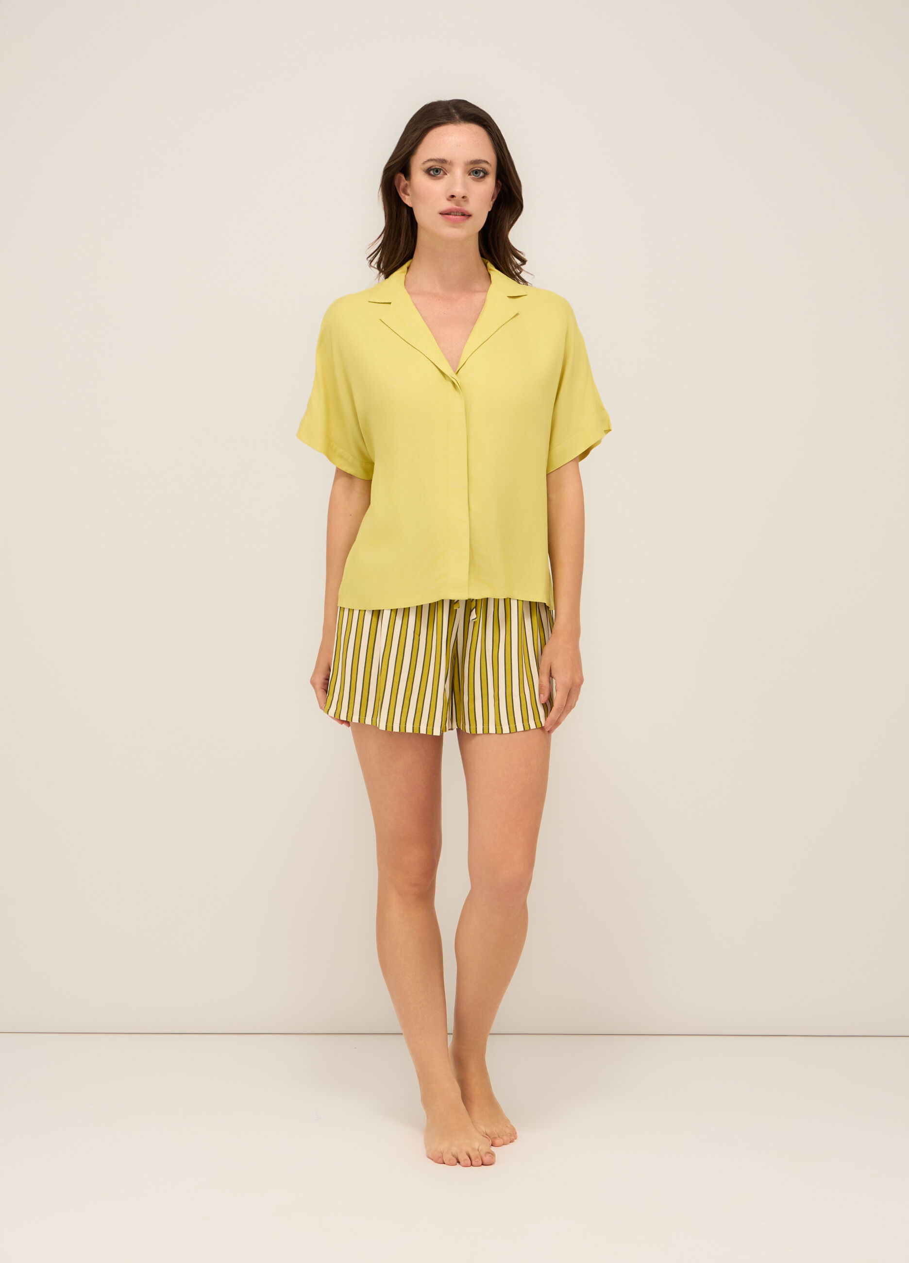 Shorts pigiama in pura viscosa donna_0
