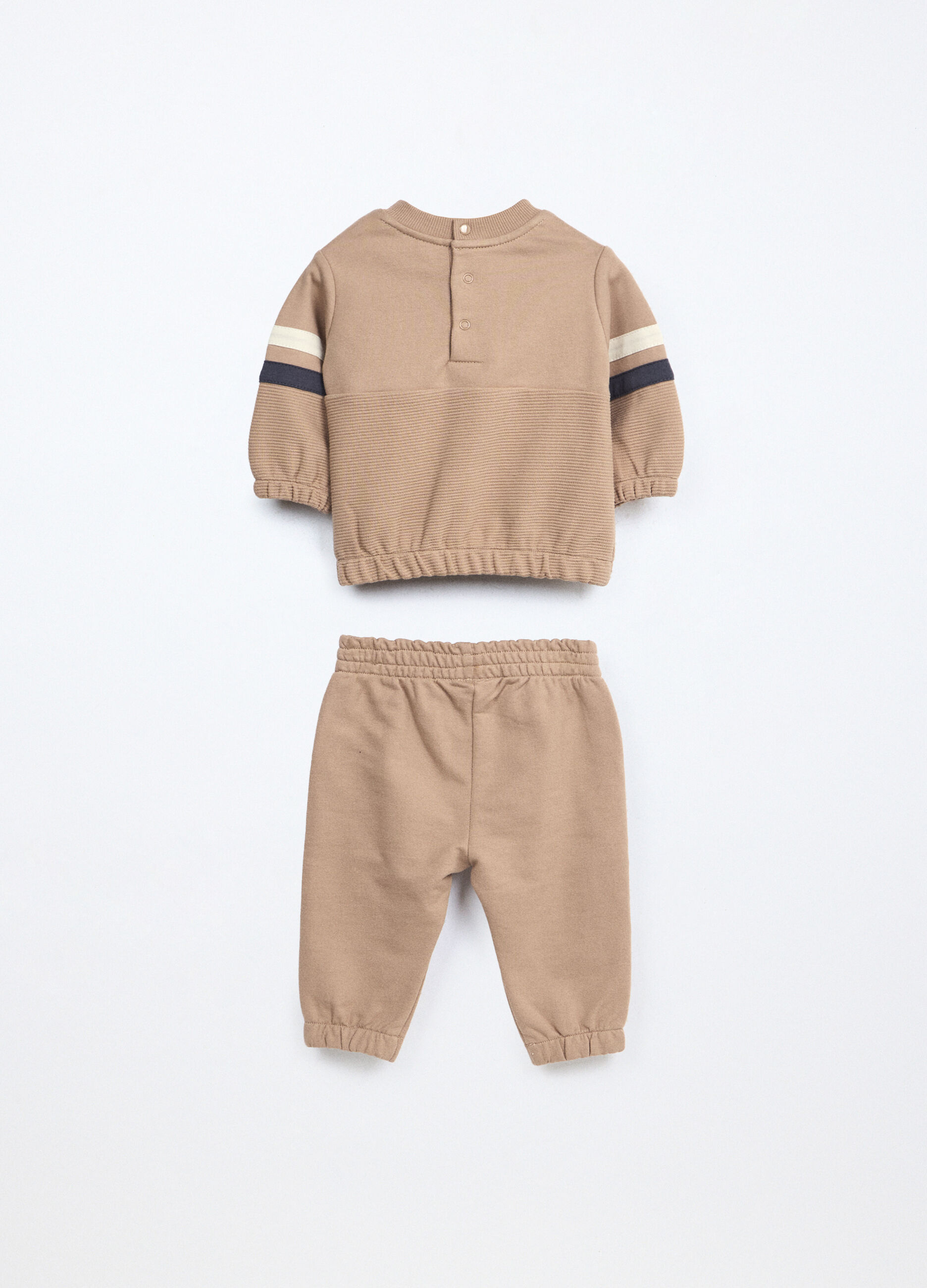 Jogging set in french terry di puro cotone_1
