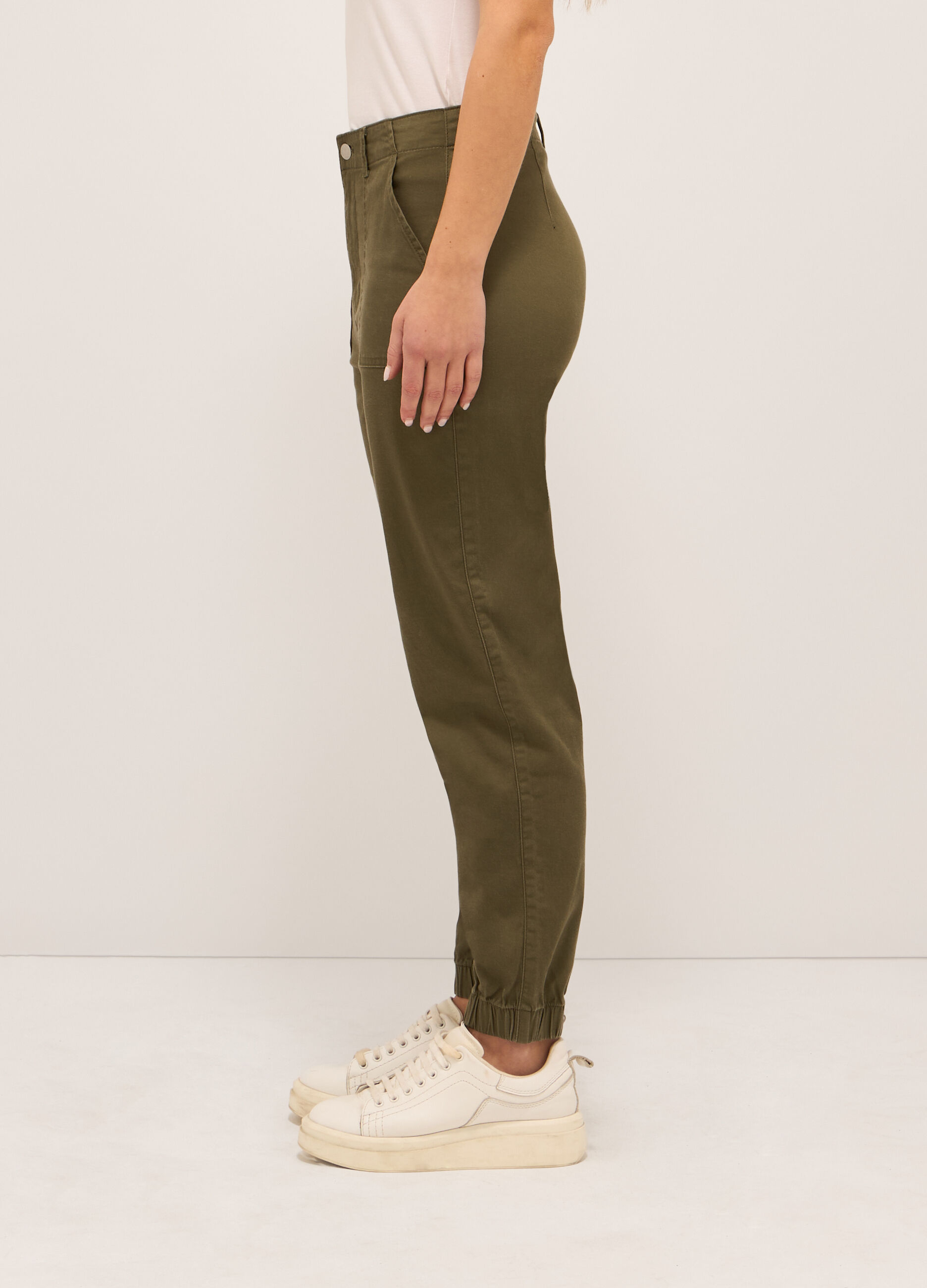 Pantaloni in twill donna_2