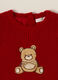 Vestito rosso per bambina con applicazione orsetto_2