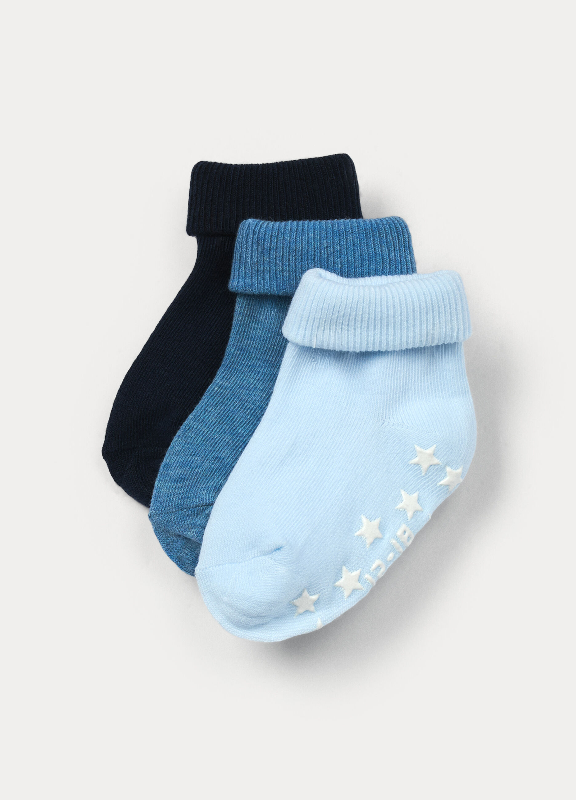 Pack 3 calze antiscivolo misto cotone stretch_0