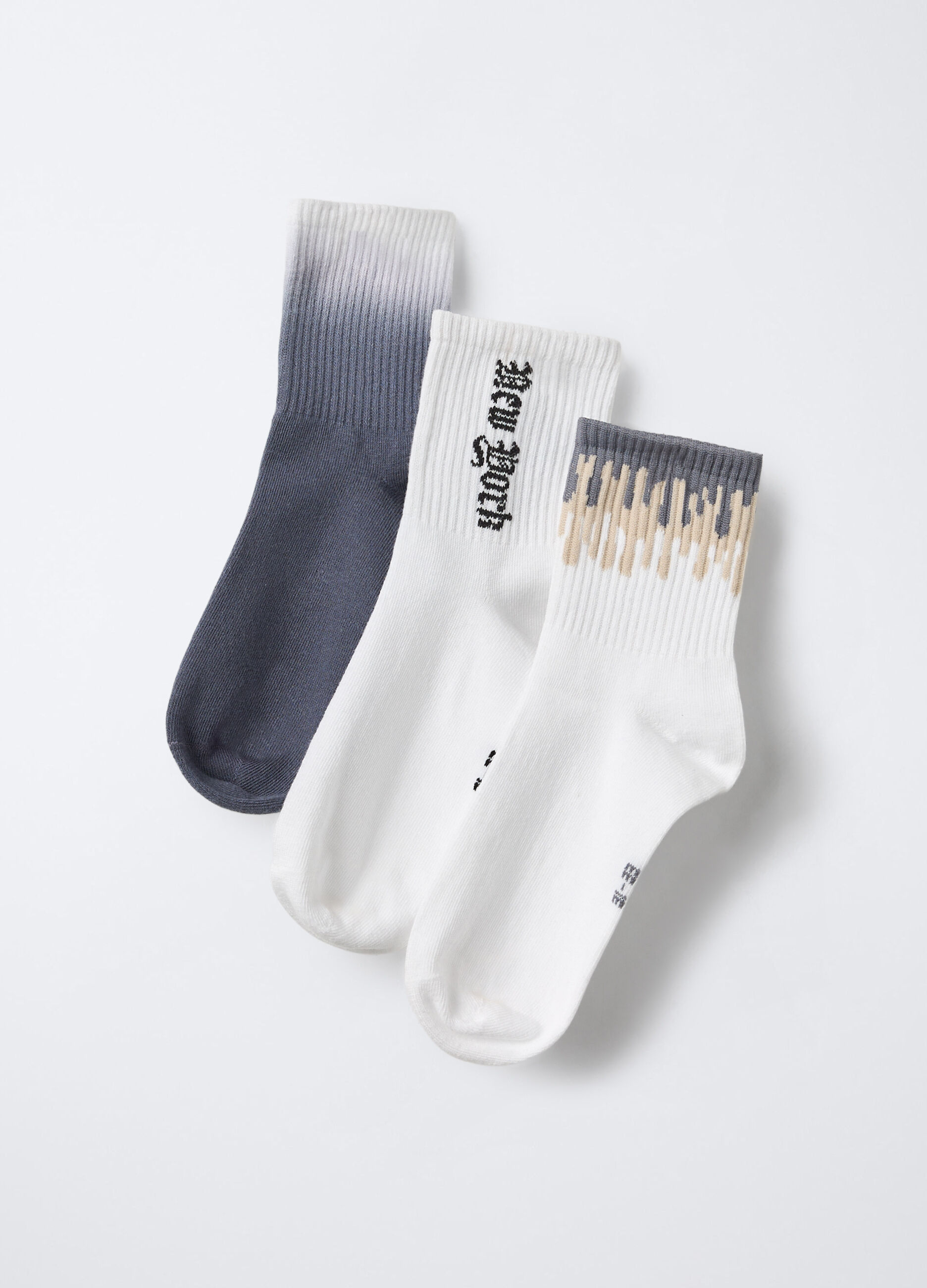 Pack 3 calze corte misto cotone stretch bambino_0