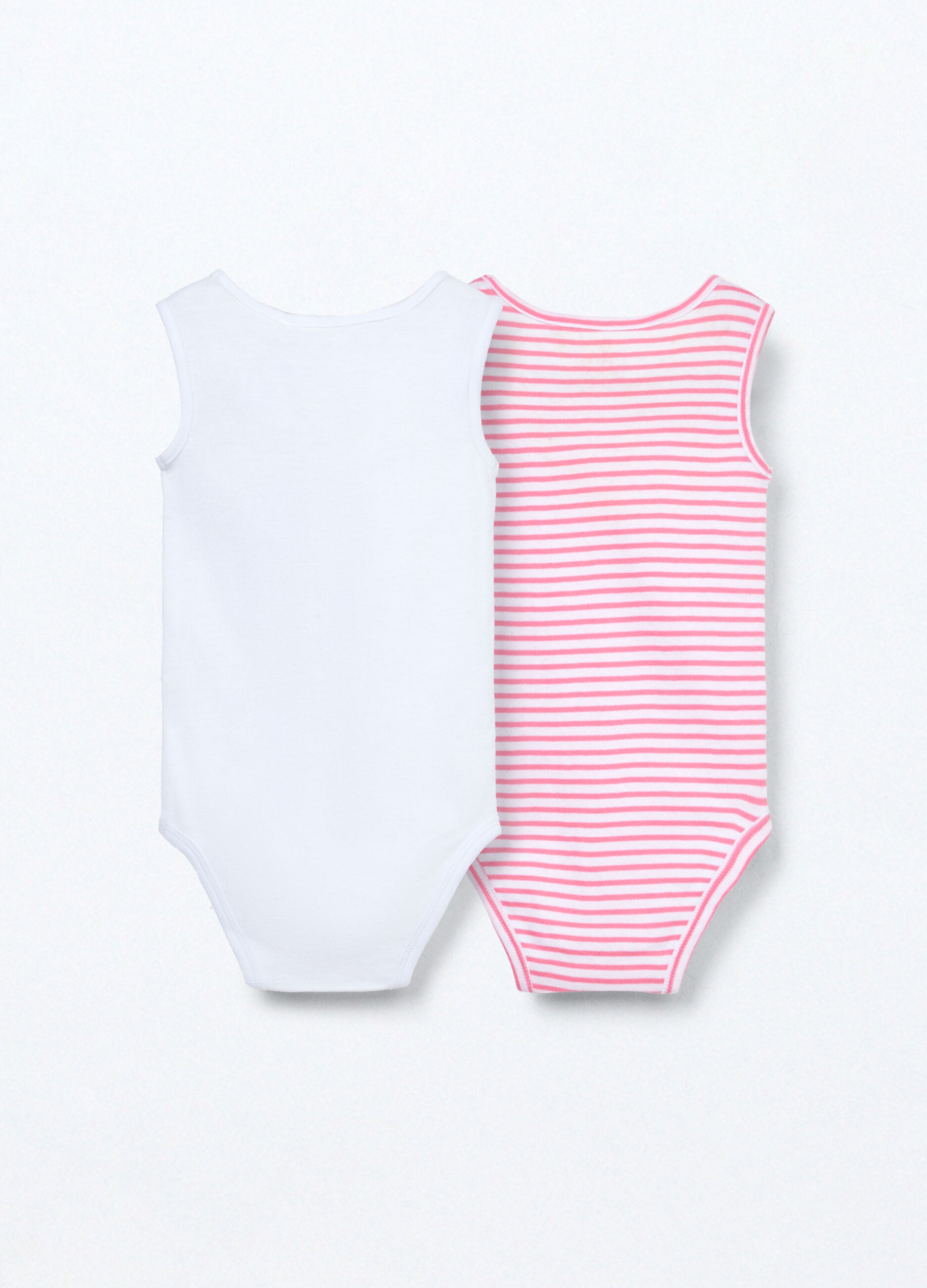 Pack 2 body in puro cotone neonata_1