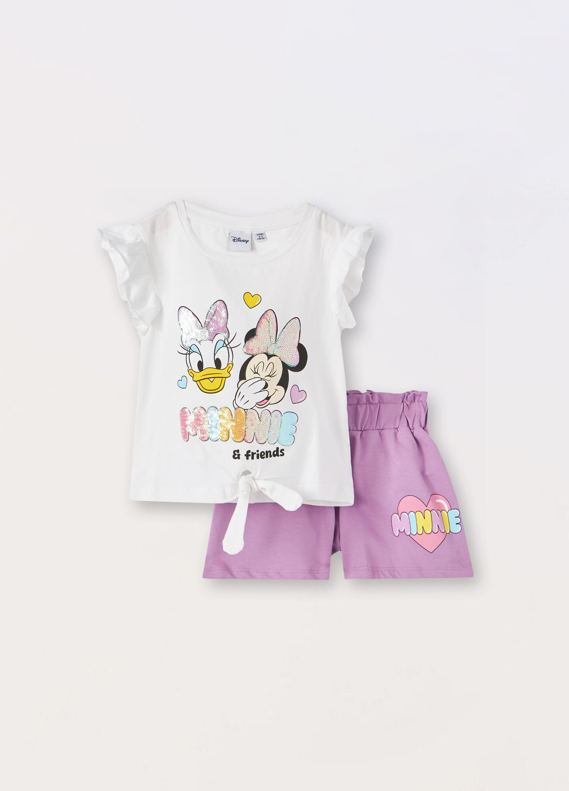 Jogging set in jersey di puro cotone bambina_0