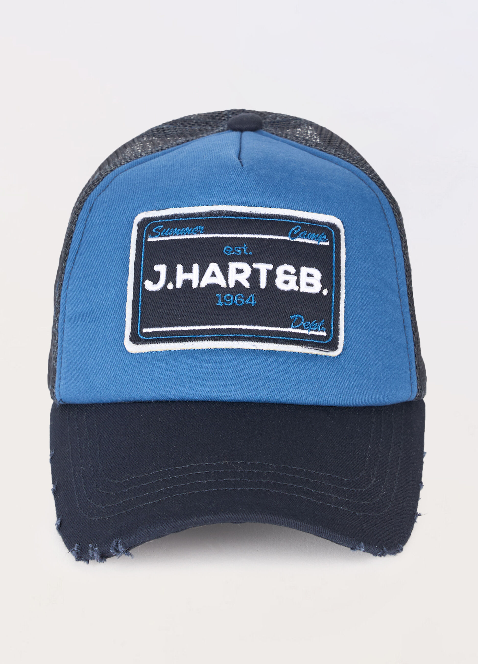 Trucker hat in cotone e rete uomo_0