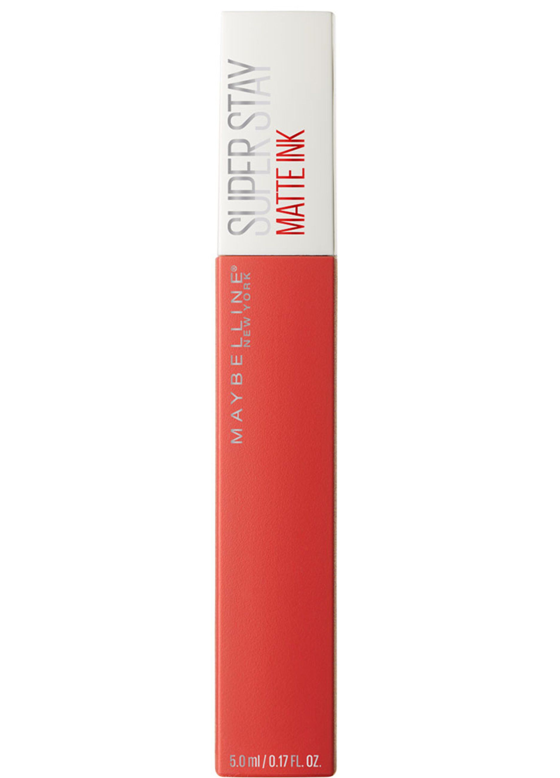 Maybelline New York Tinta Labbra SuperStay Matte Ink, Rossetto Matte Liquido a Lunga Tenuta, Heroine (25), 5 ml.