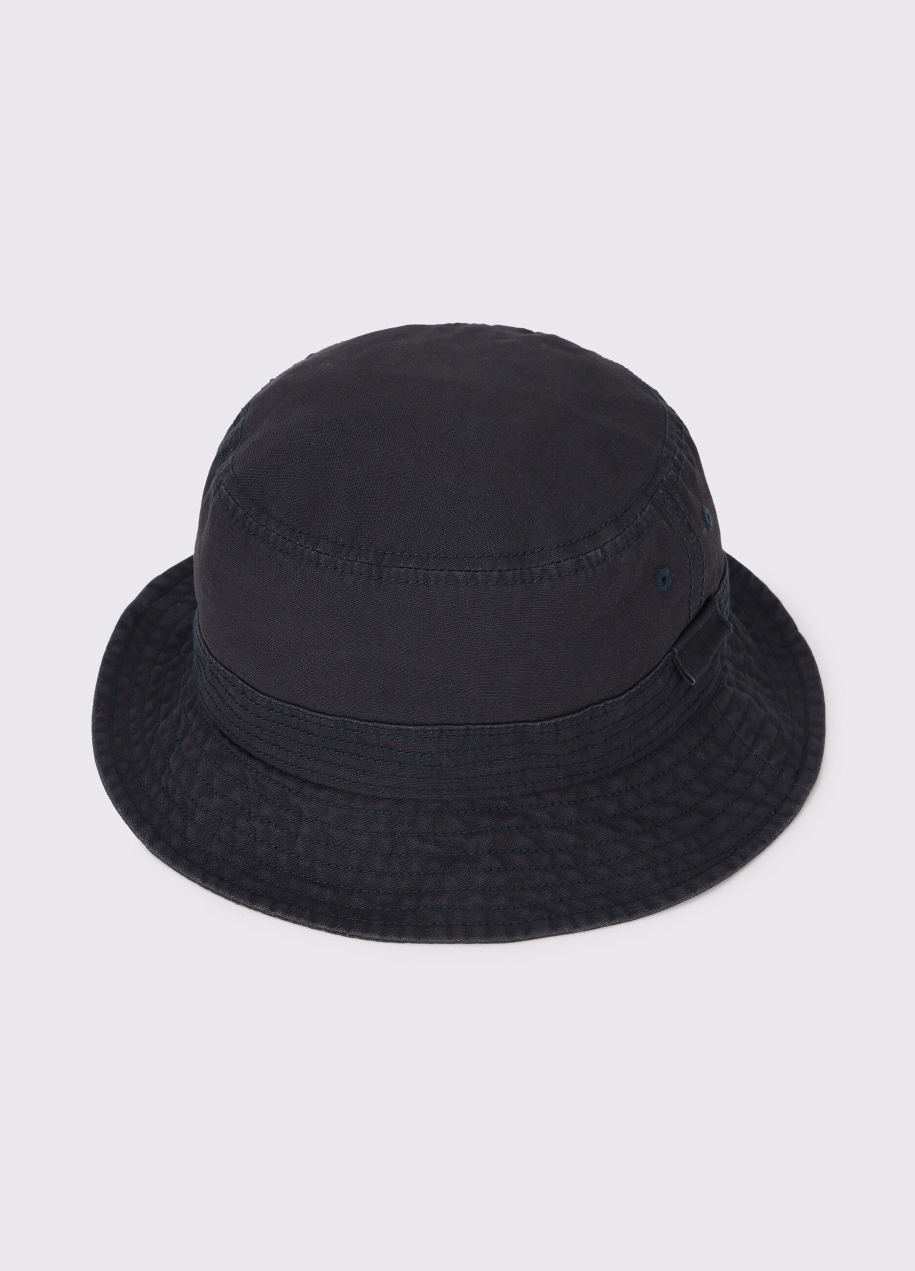Cappello bucket in tela di cotone uomo