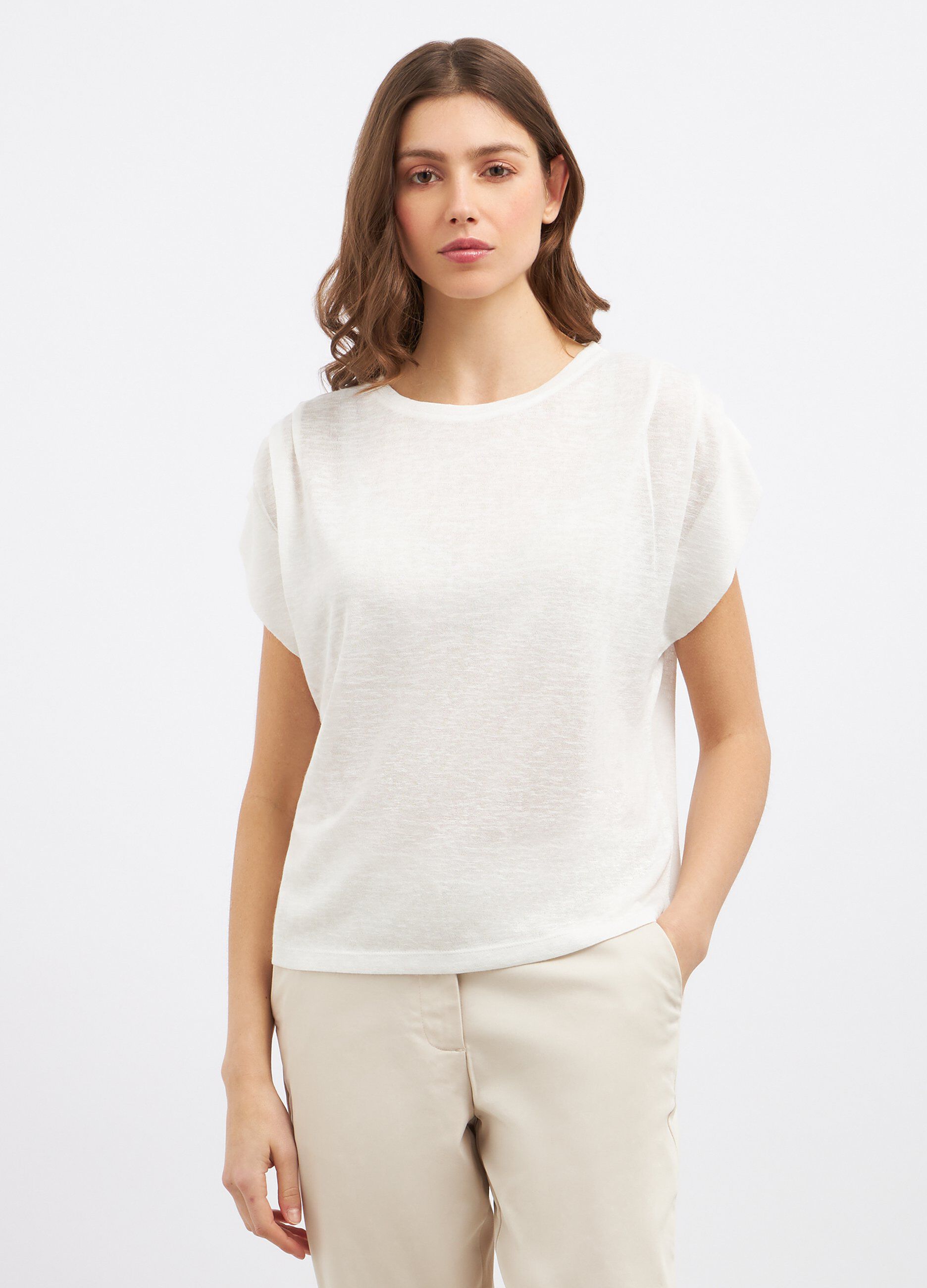 T-shirt in misto viscosa donna_0