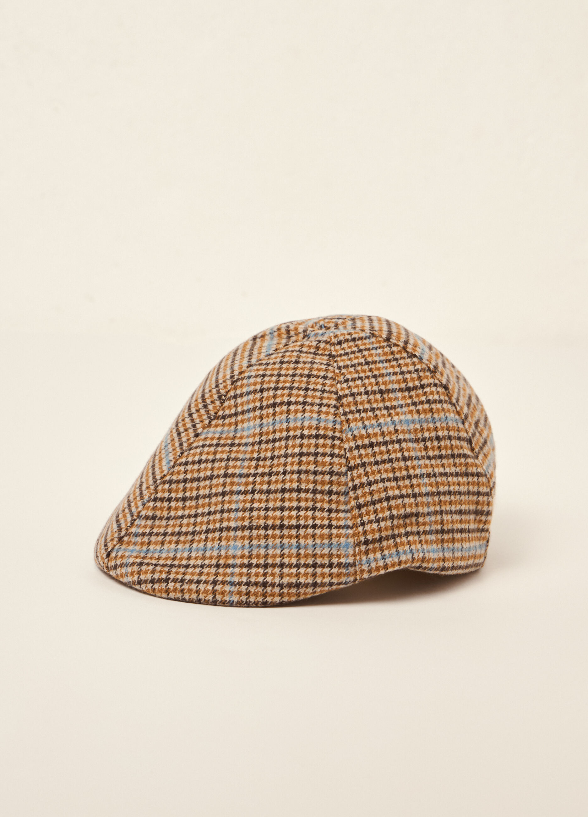 Coppola in misto cotone pied de poule IANA neonato_0