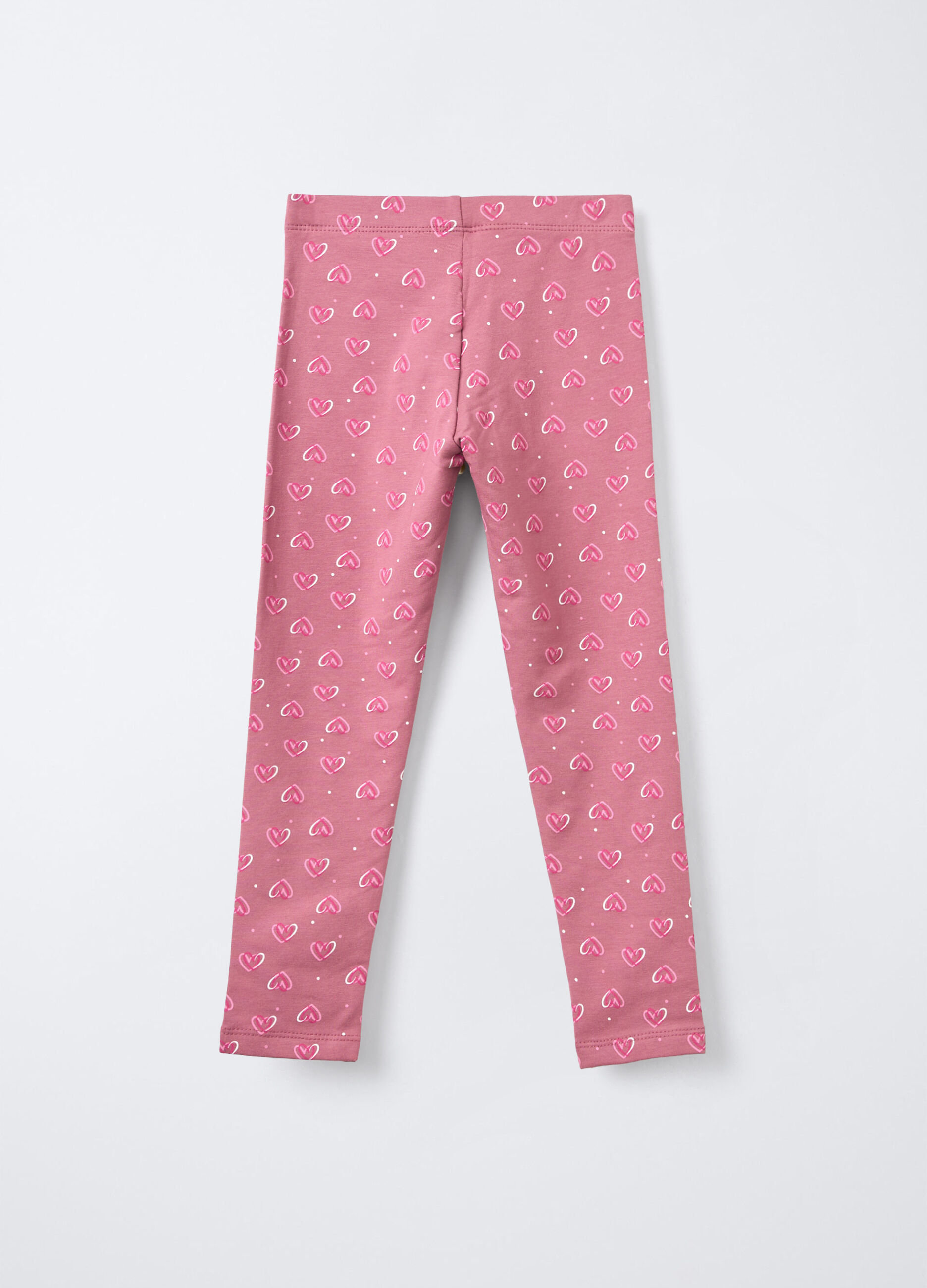 Leggings in cotone garzato stretch Fit Slim bambina_1