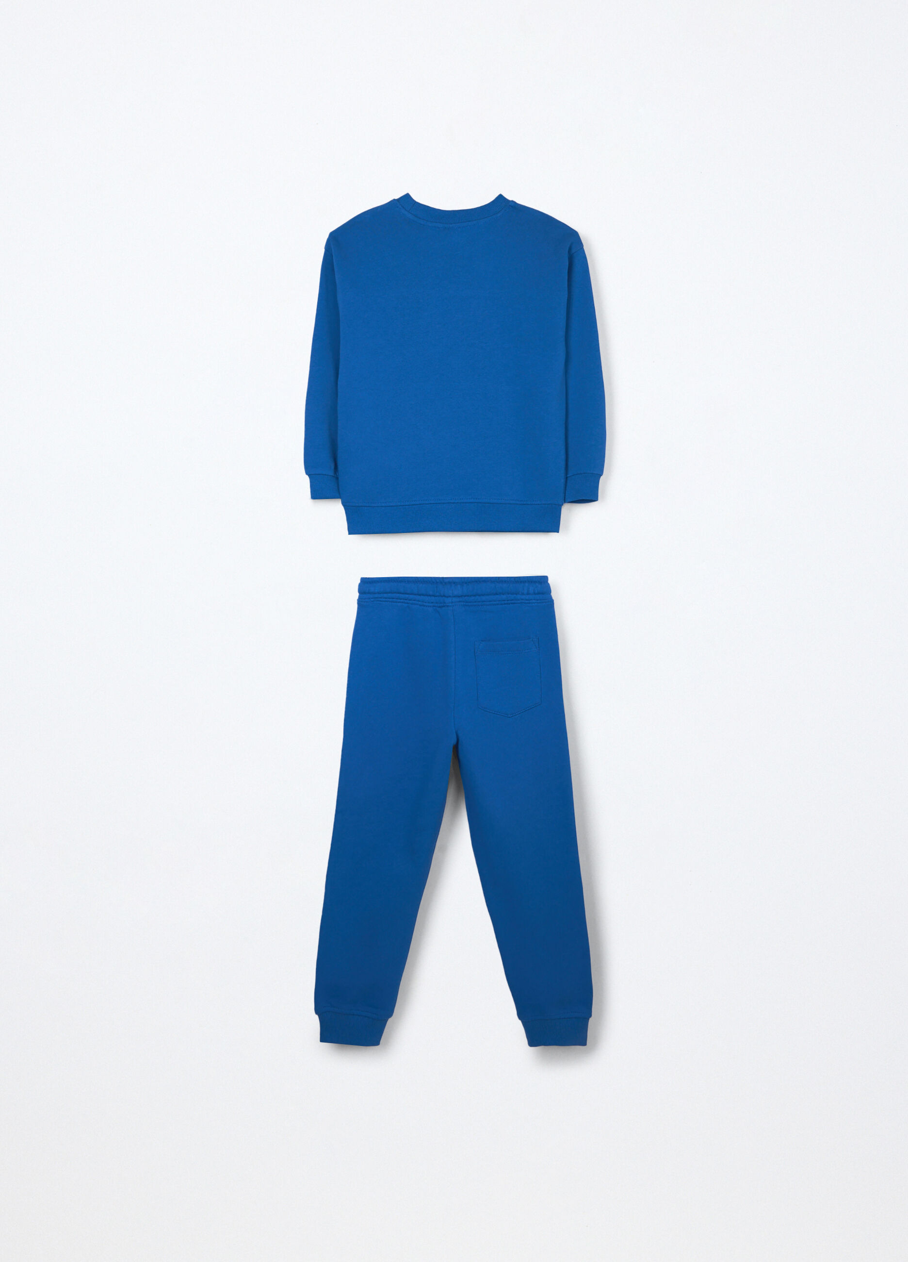 Jogging set in french terry di puro cotone bambino_1