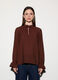 Blusa con scollo a goccia donna_1