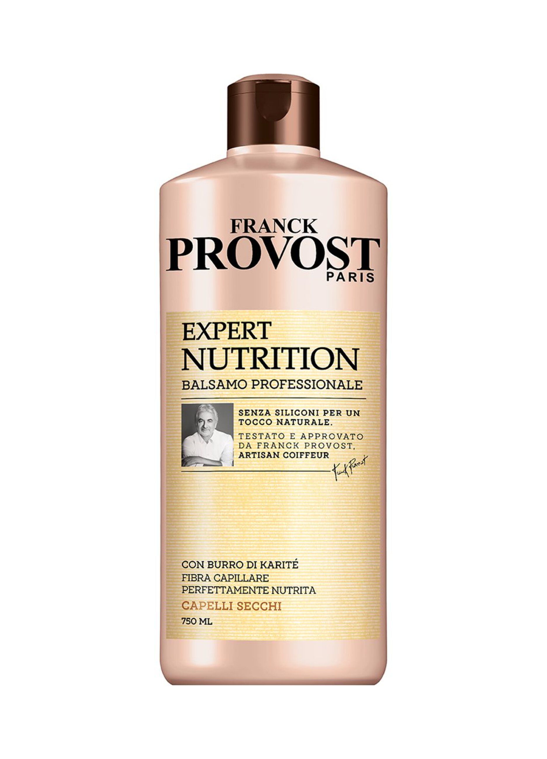 Franck Provost Balsamo Professionale Expert Nutrition, Balsamo con Burro di Karité per capelli nutriti, , 750 ml.