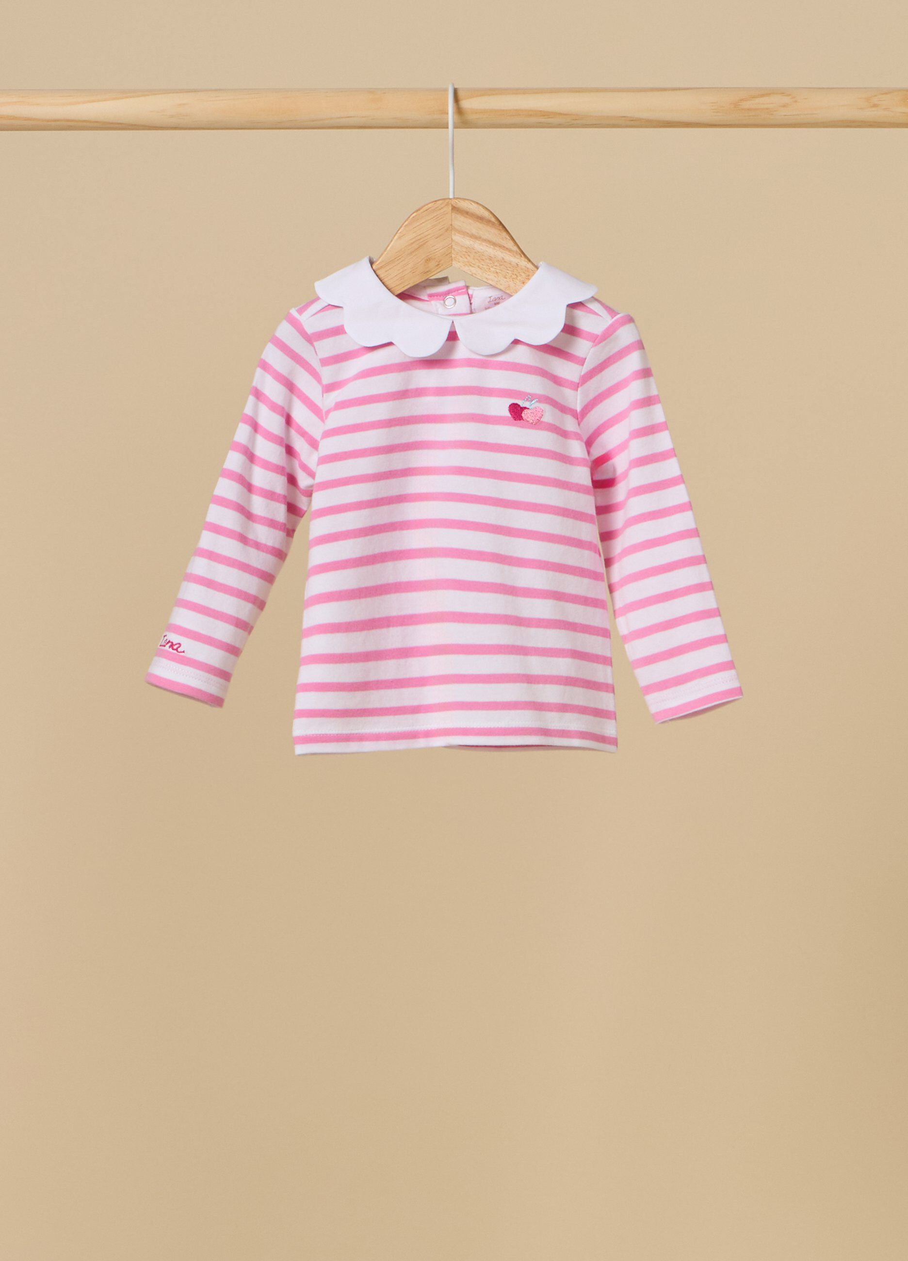 T-shirt in cotone stretch IANA neonata_0