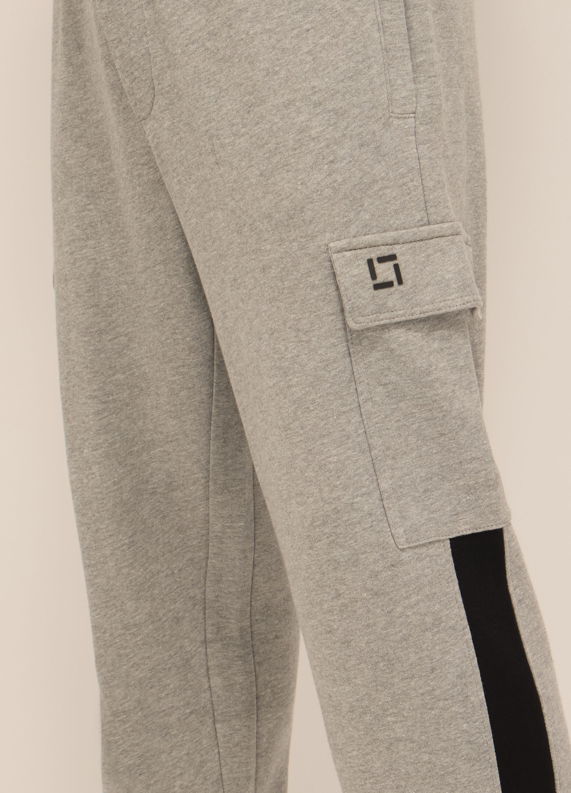 Jogger sportivi in misto cotone uomo_2
