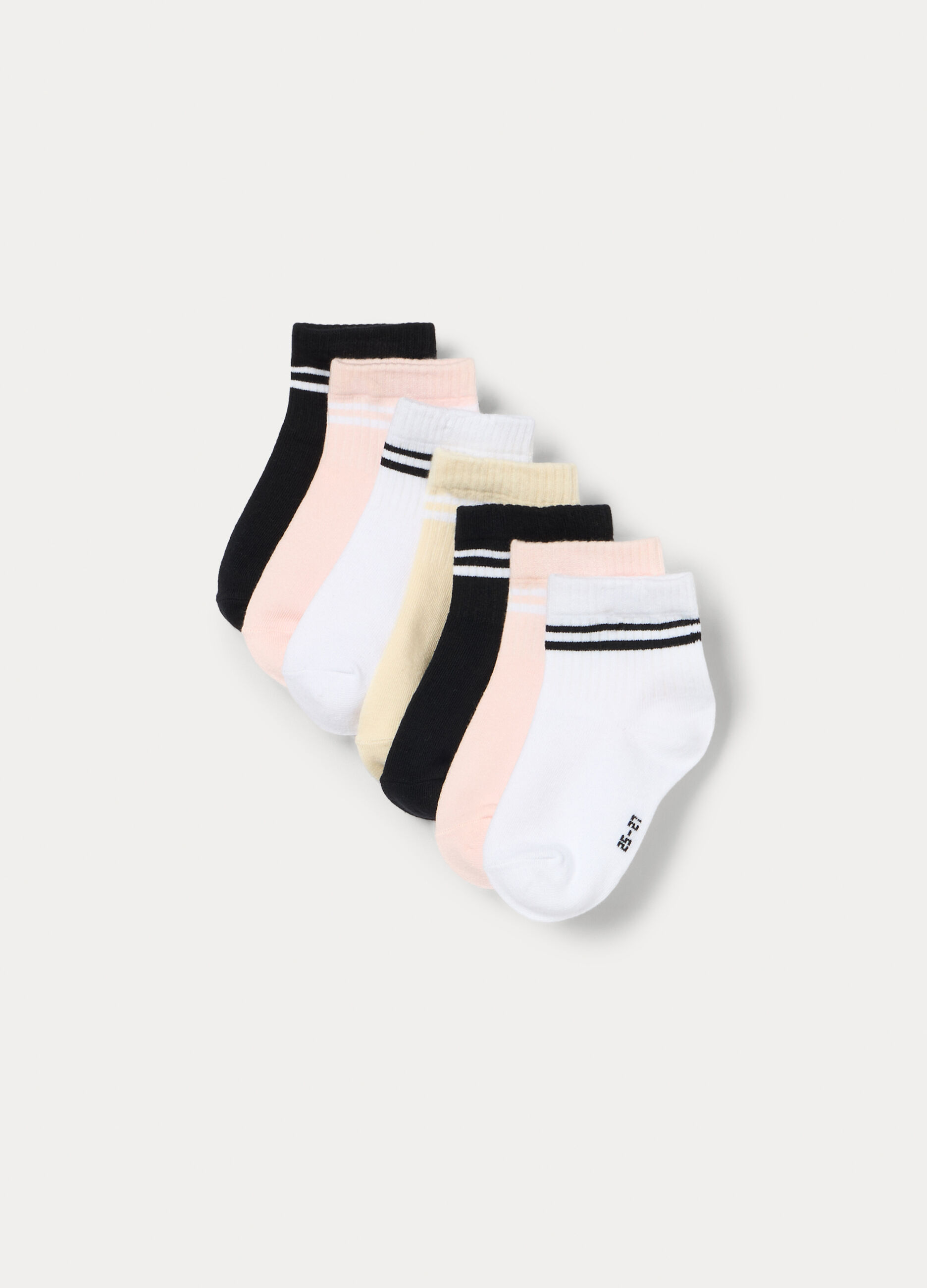 Pack 7 calze corte misto cotone _0