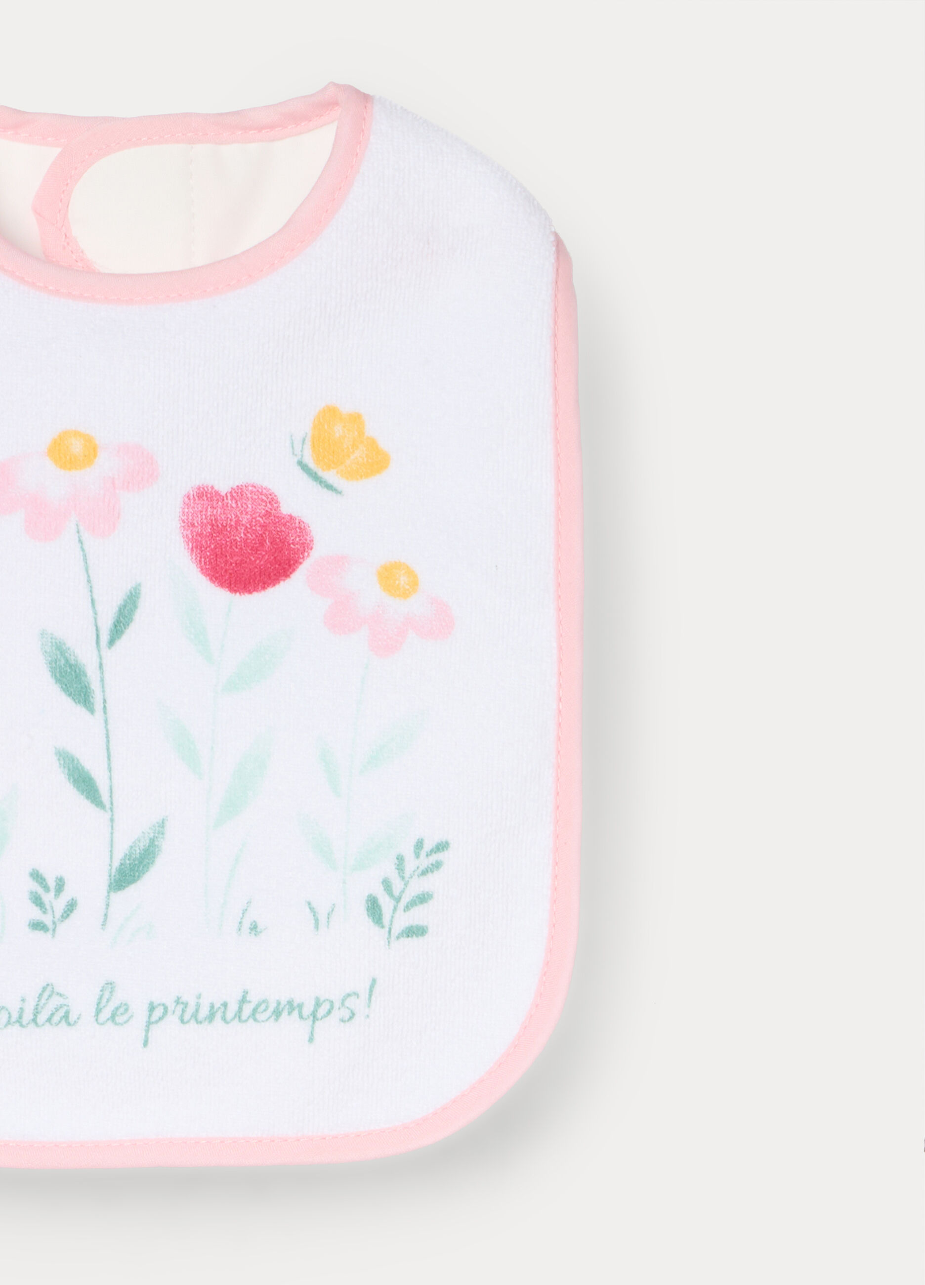 Pack 5 bavaglini in spugna di puro cotone neonata_3