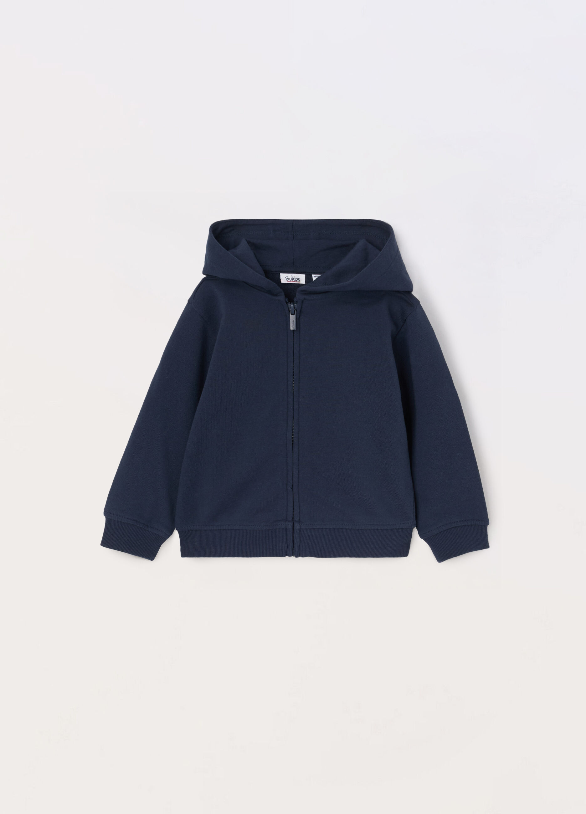 Felpa in french terry di puro cotone neonato_0