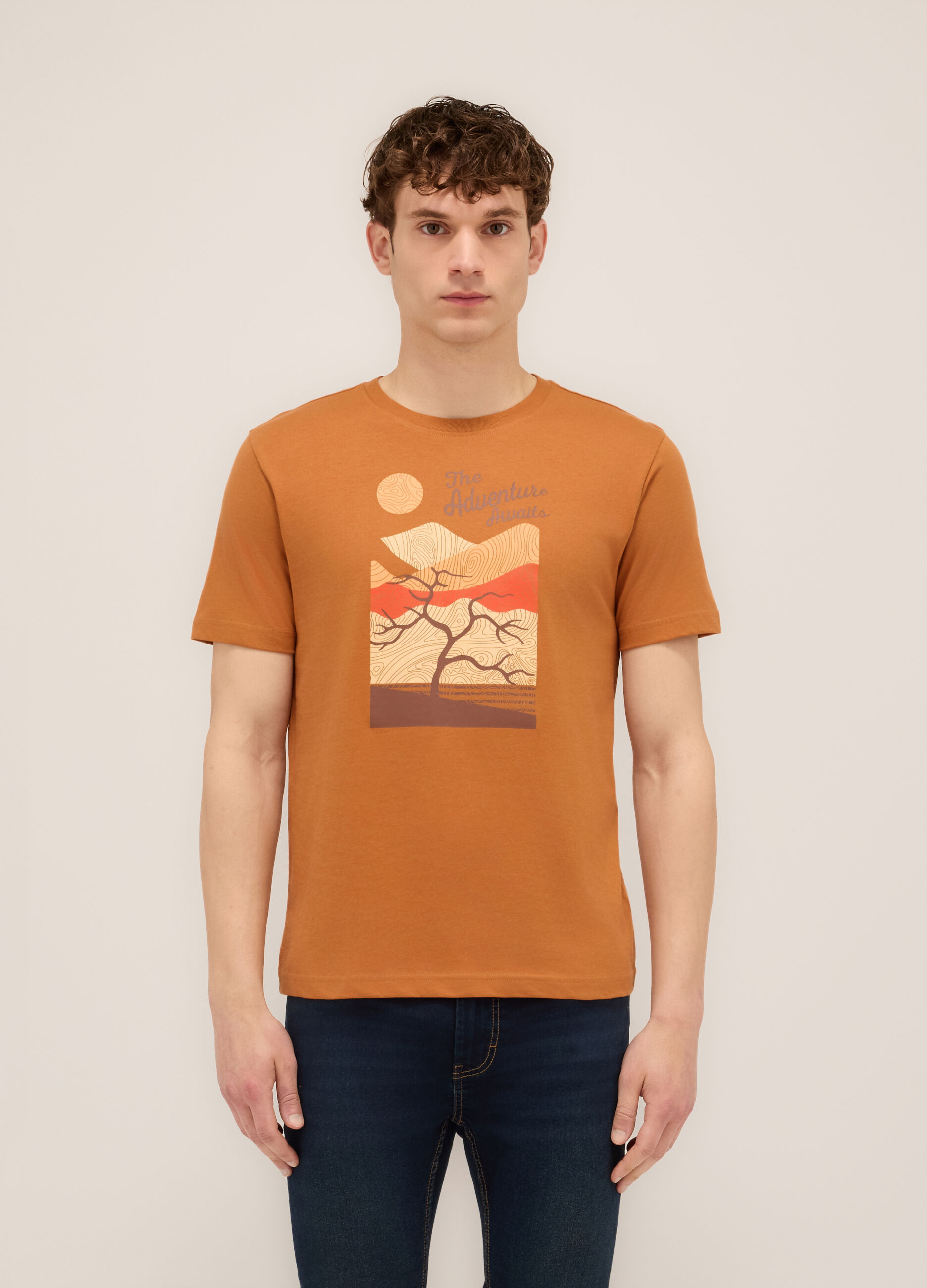 T-shirt girocollo stampa avvantura_0