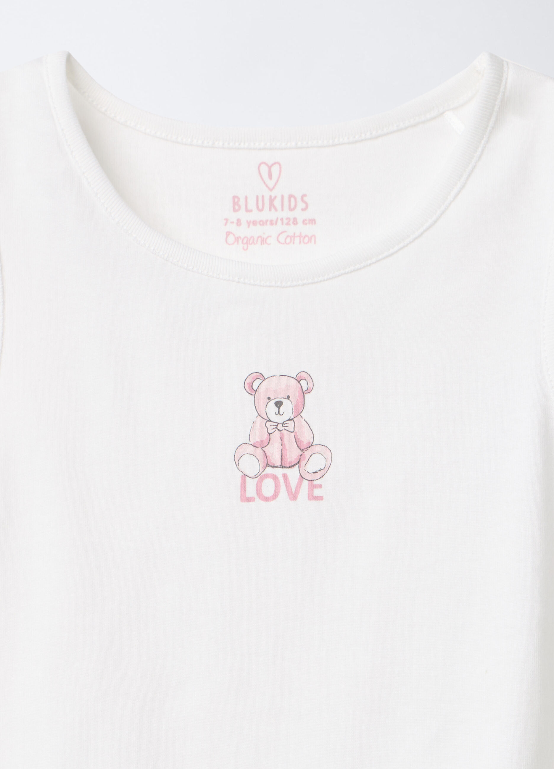 Pack 3 canotte in costina di puro cotone bambina_2