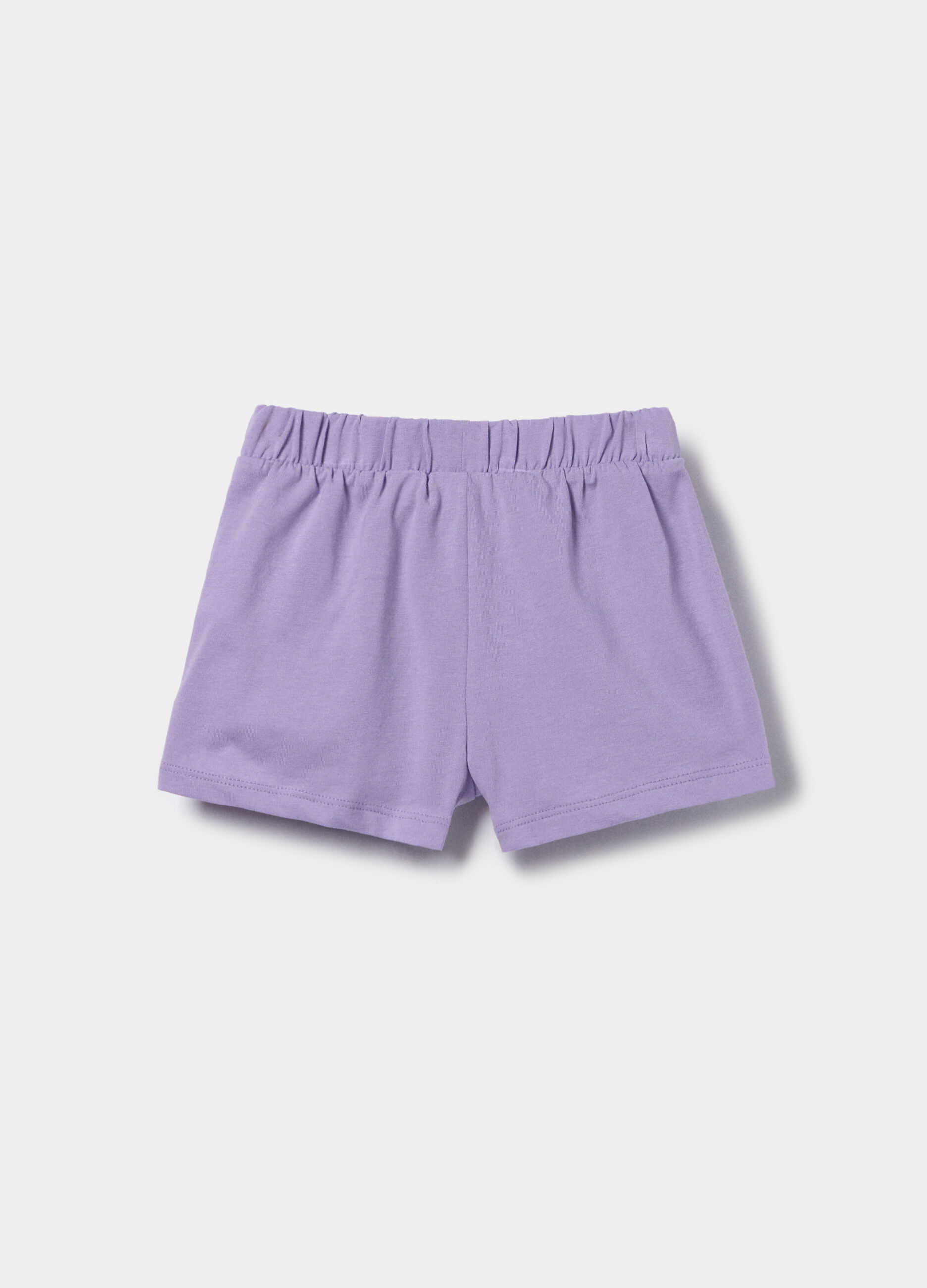 Shorts in jersey di cotone stretch bimba_2