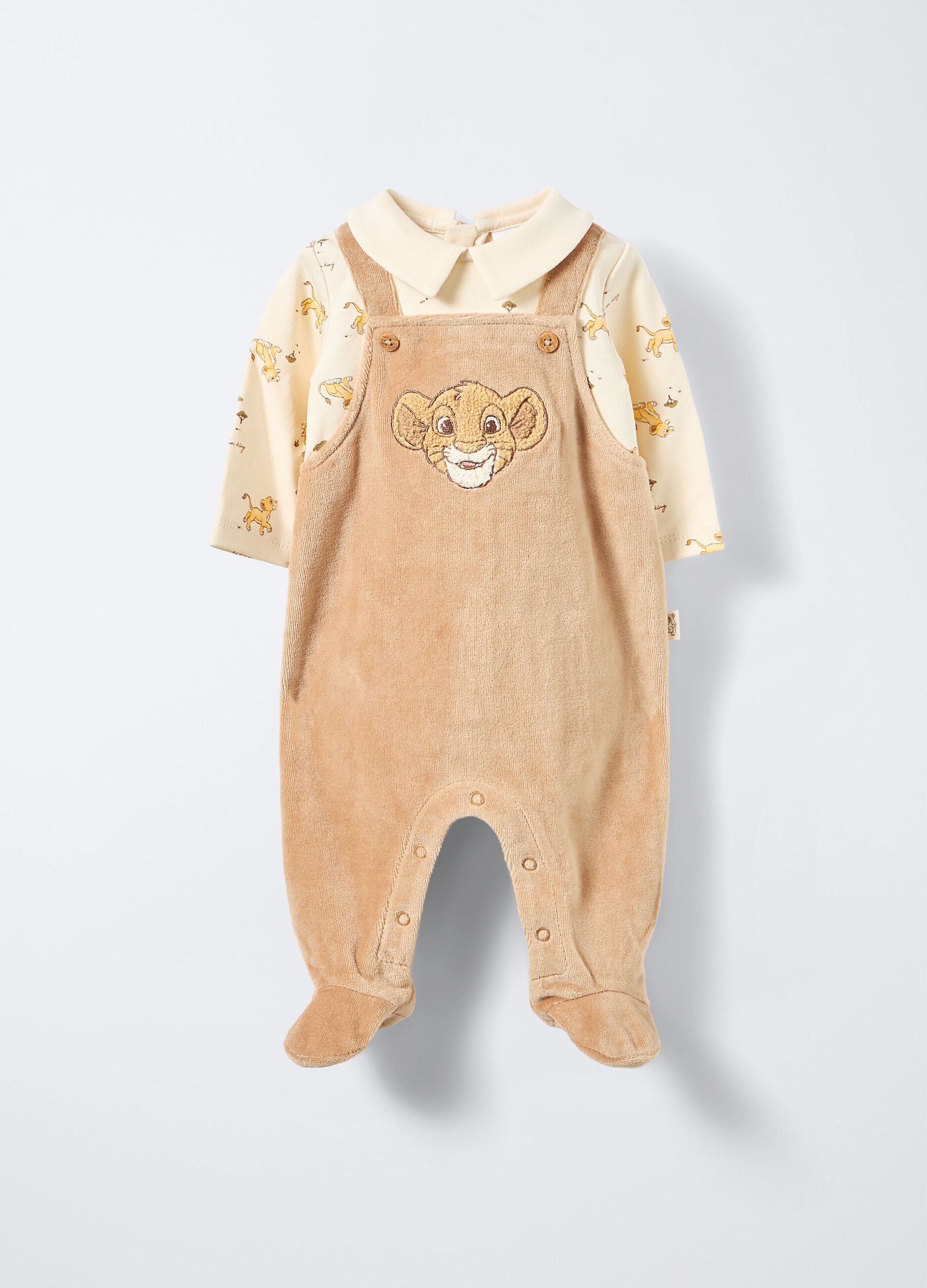 Tutina Disney misto cotone velour neonato_0