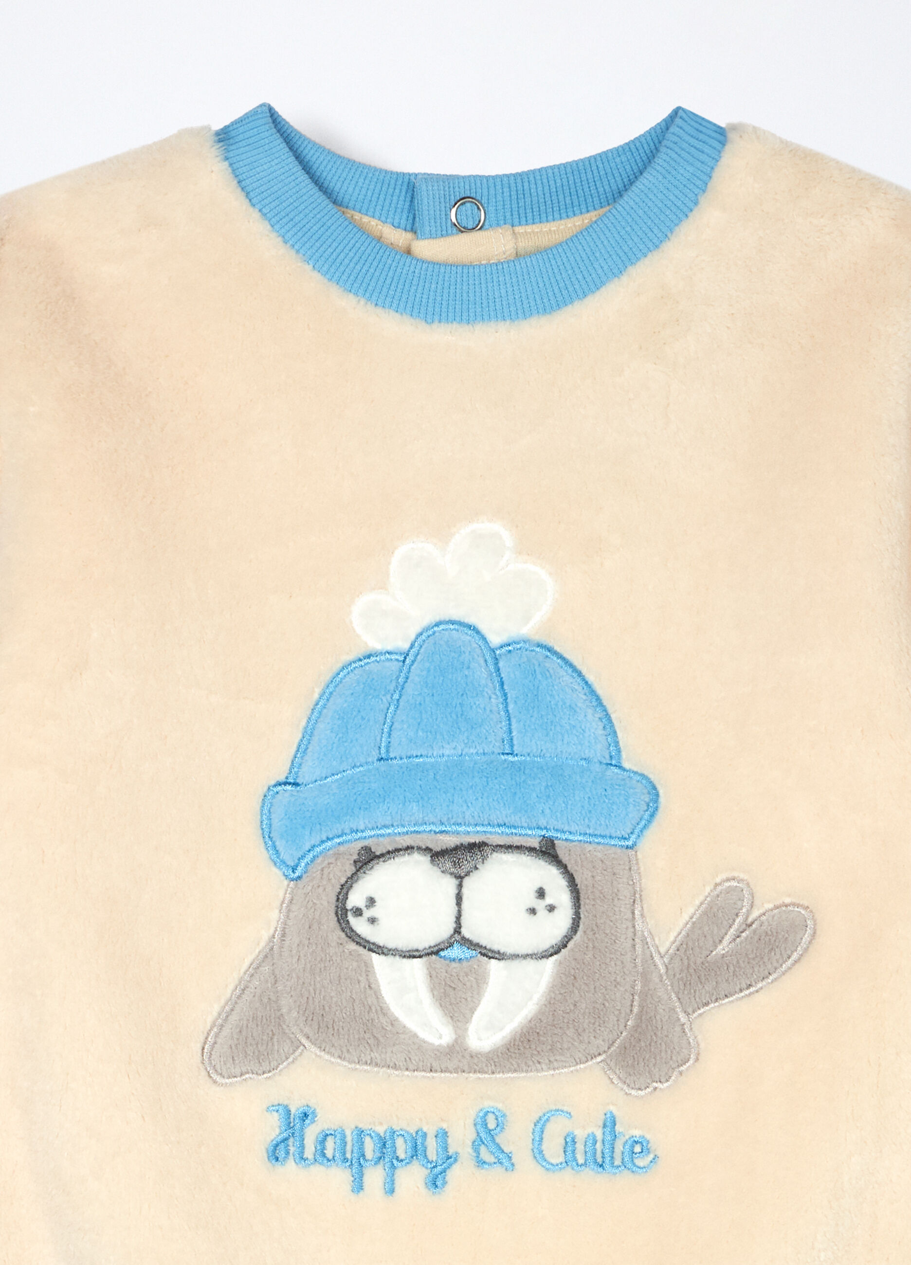 Set pigiama in coral fleece neonato_2