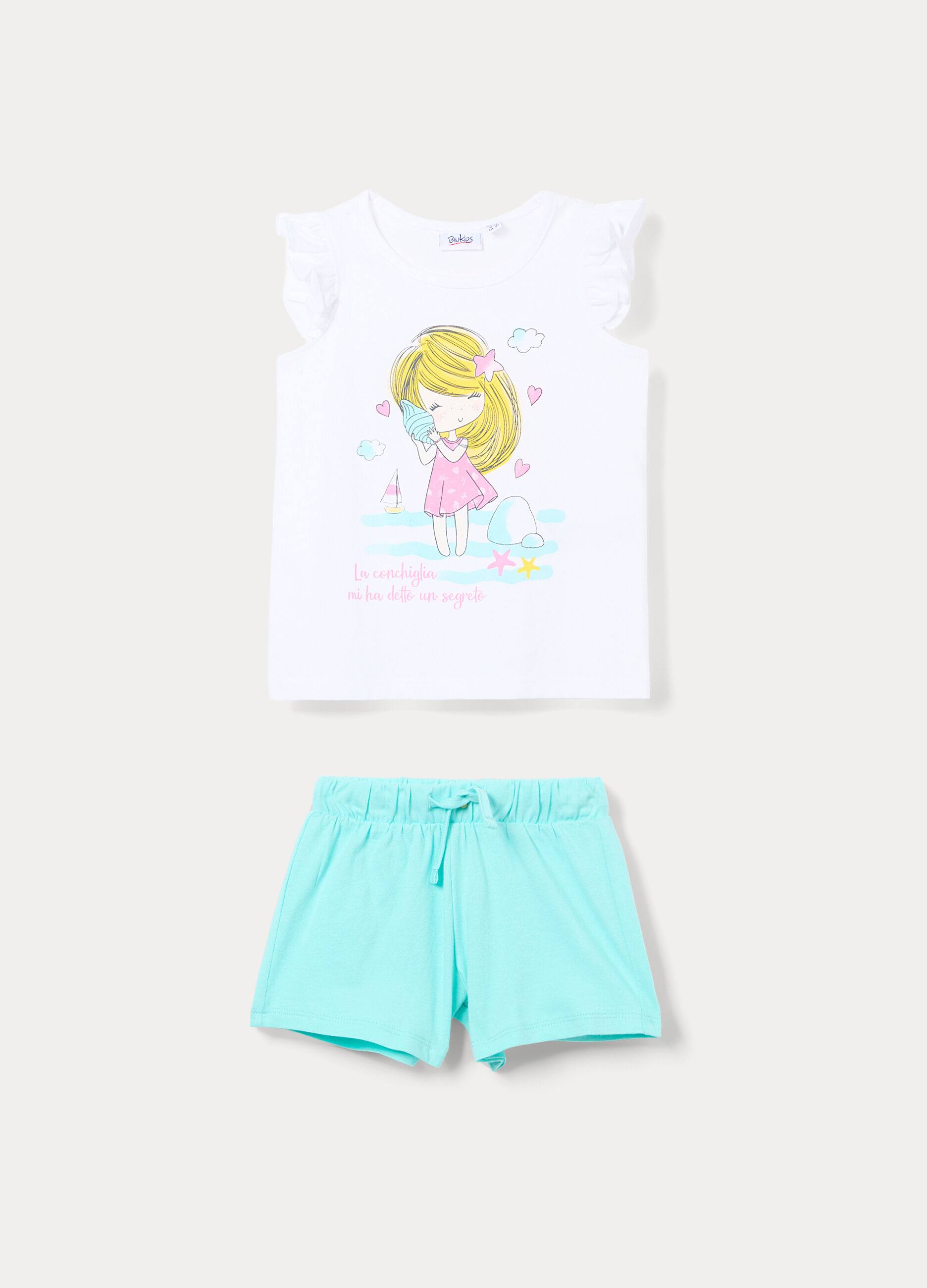 Jogging set in jersey di puro cotone bimba_0