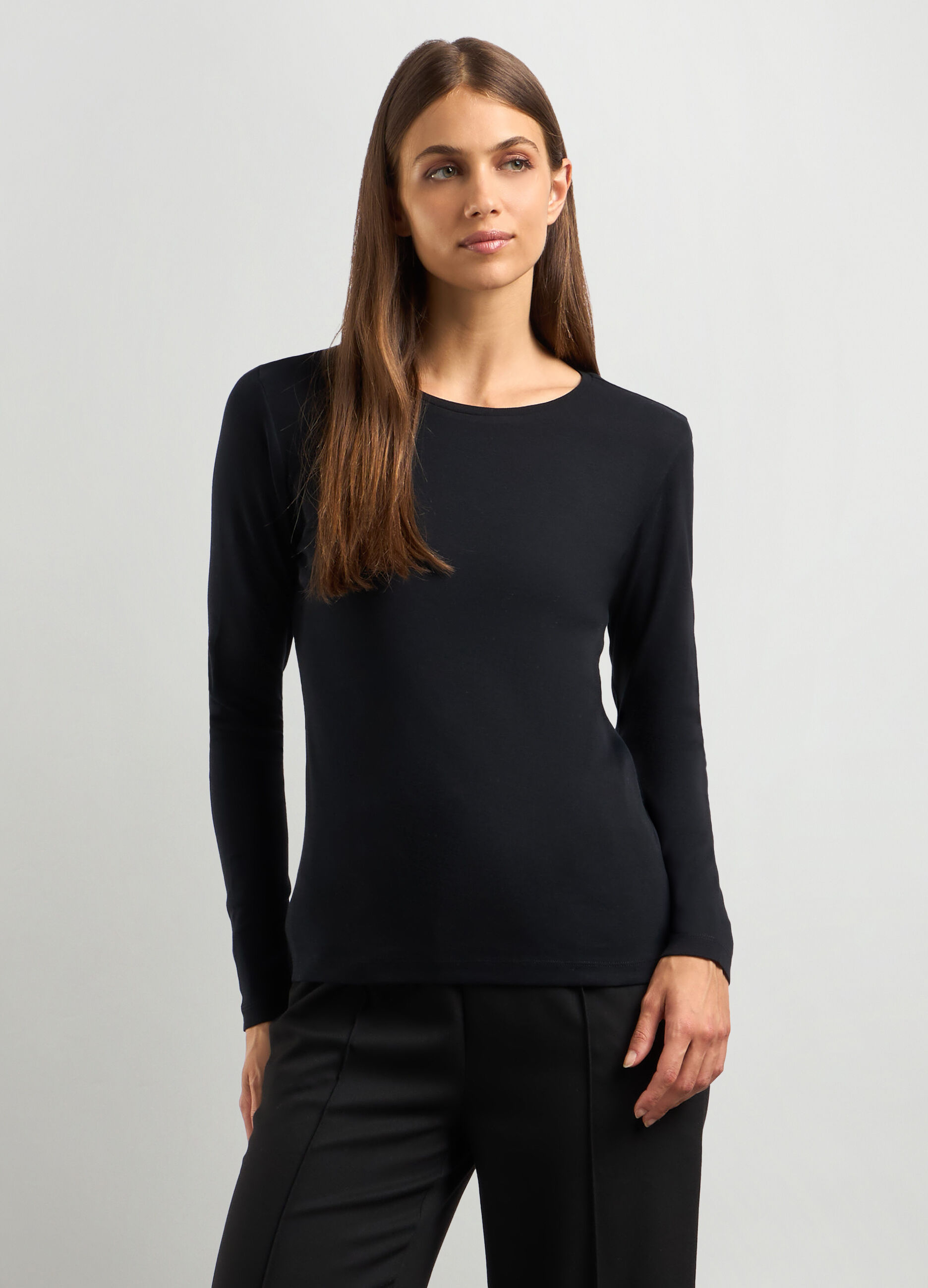 T-shirt in puro cotone donna_0