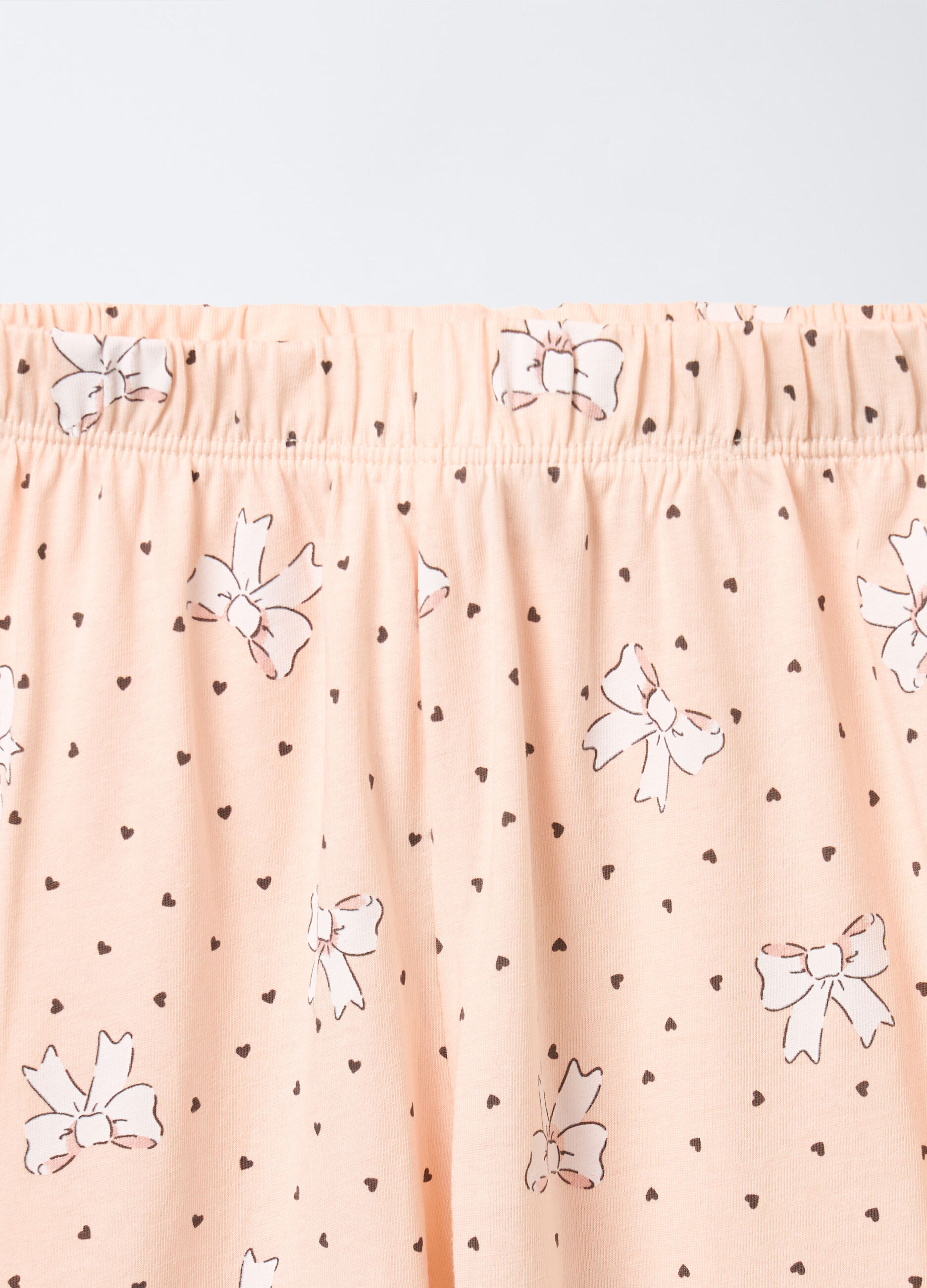 Set pigiama lungo in jersey di puro cotone bambina_3
