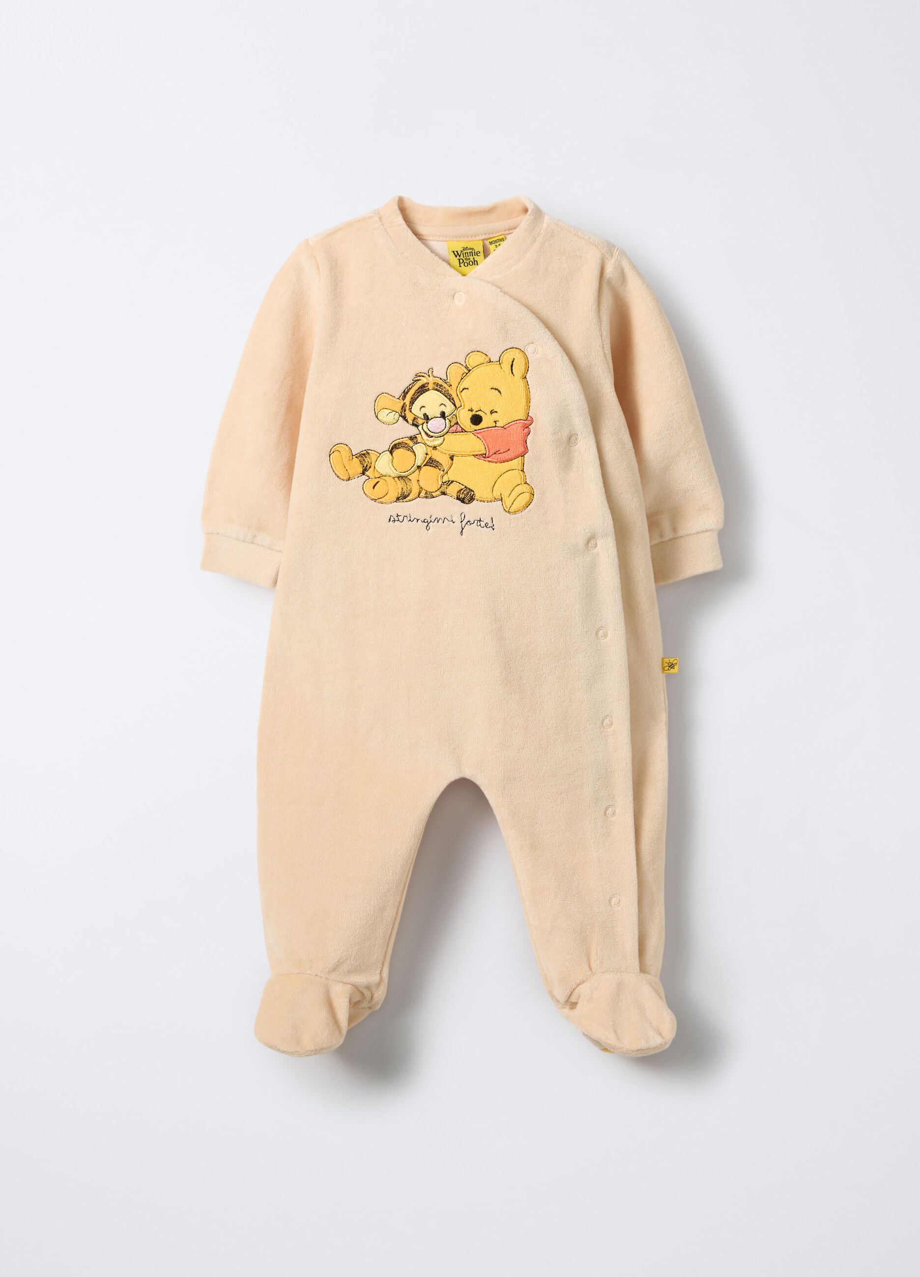 Pigiama Disney incrociato misto cotone velour _0