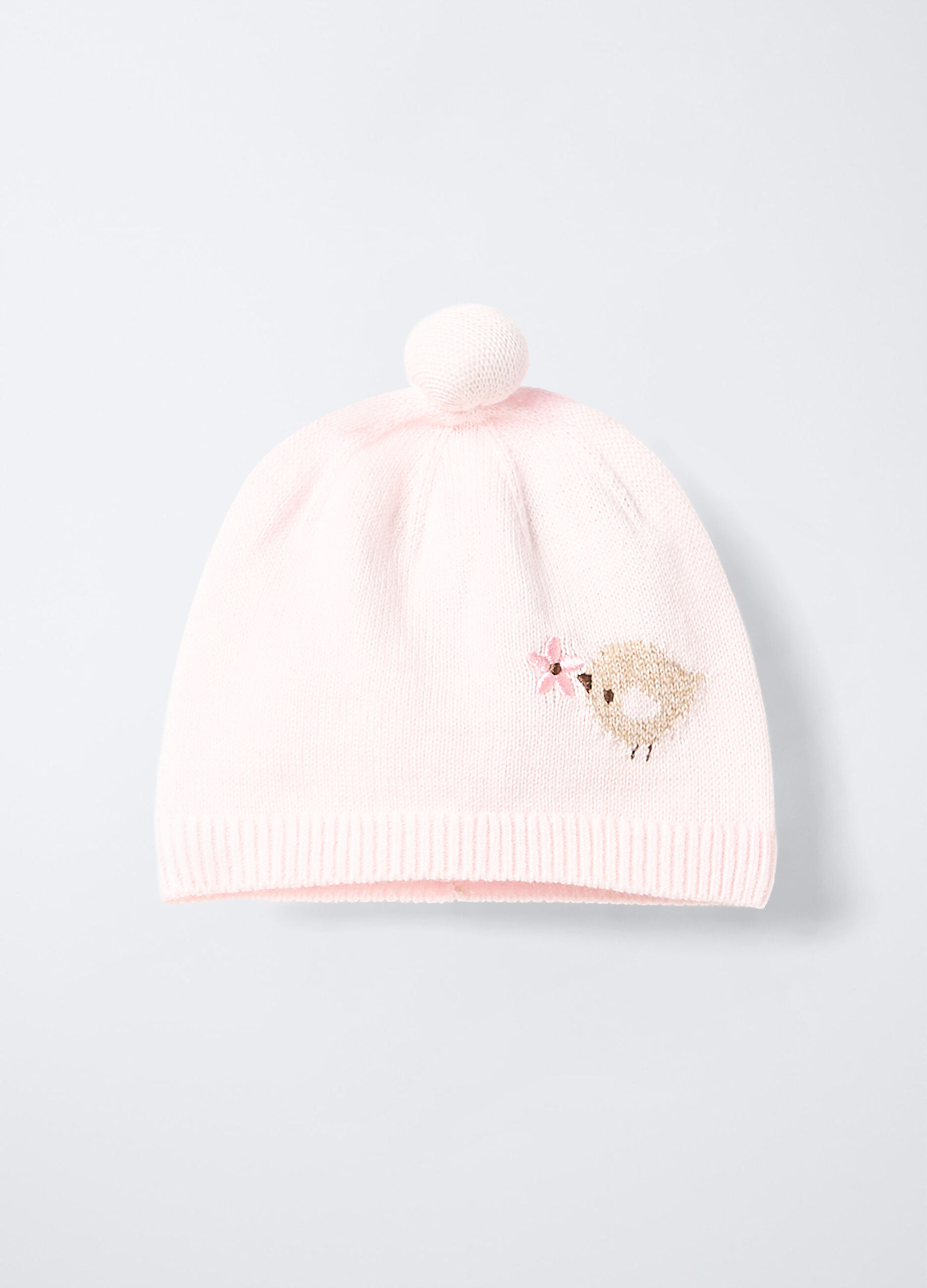 Berretto tricot in puro cotone neonata_0