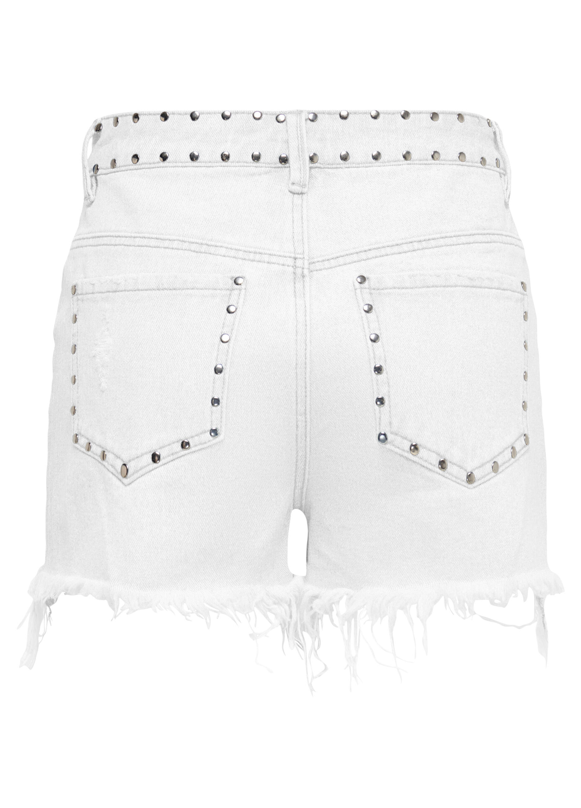 Shorts ripped in denim donna_1