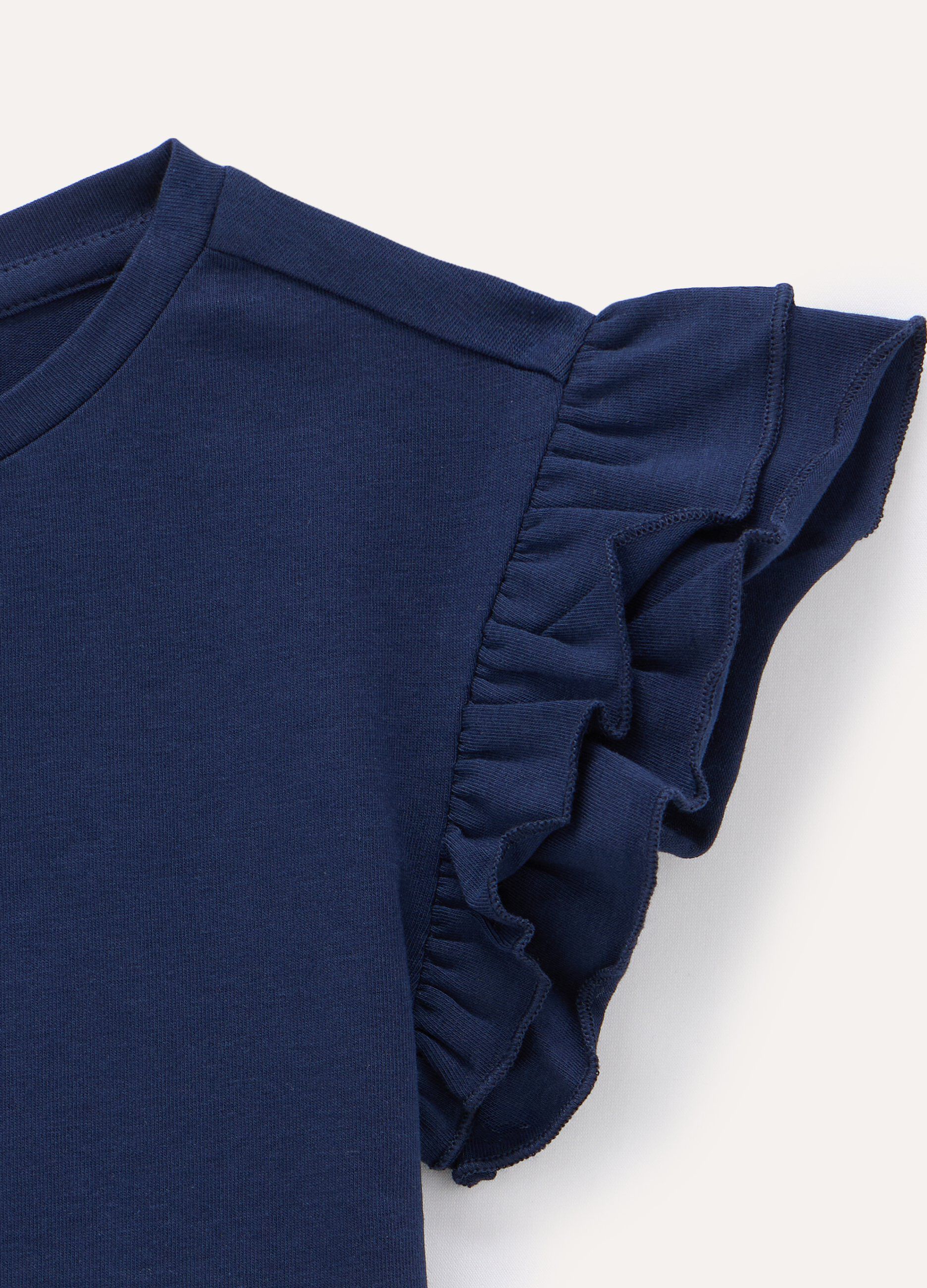 T-shirt in cotone stretch bambina_1