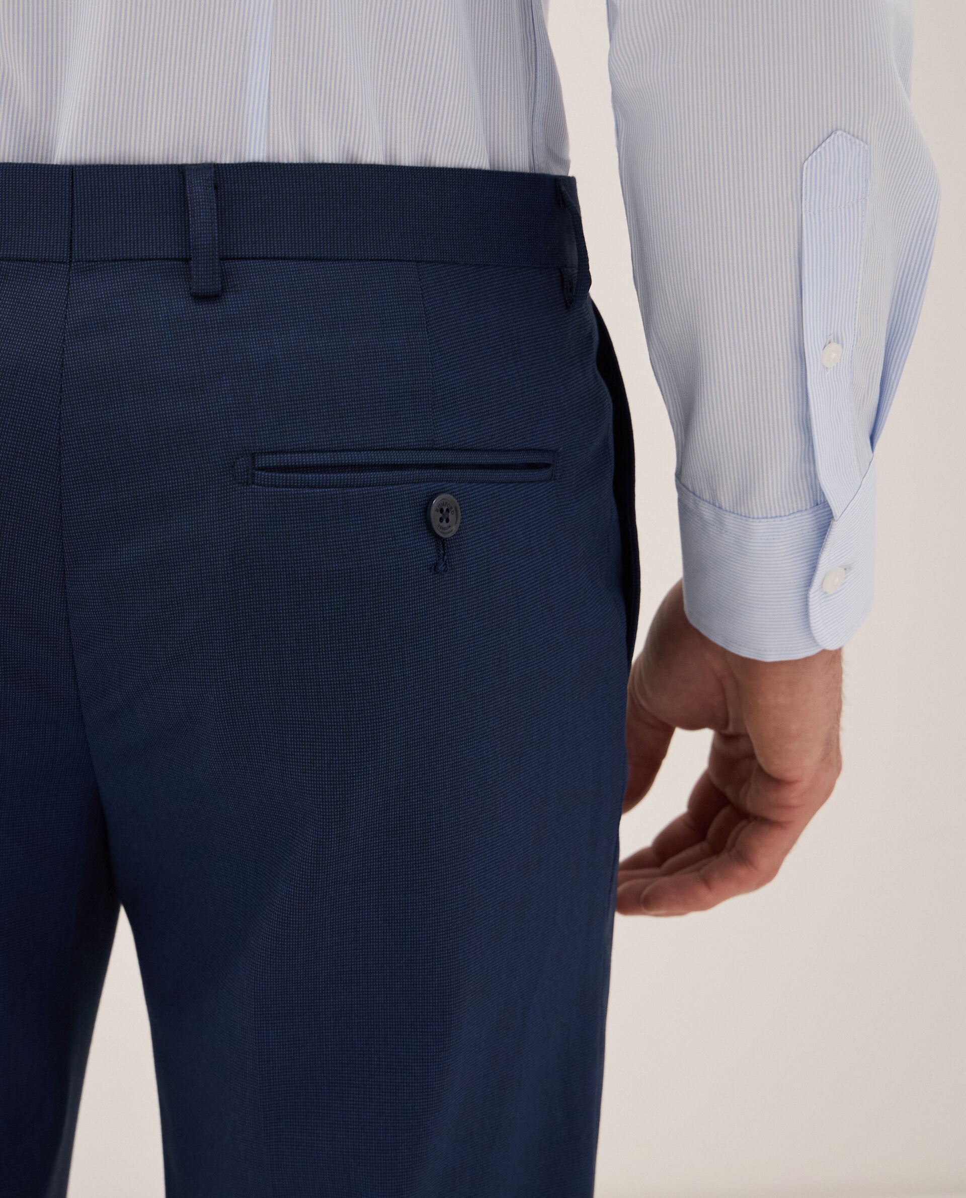 Pantalone Rumford classico in tessuto operato uomo_1