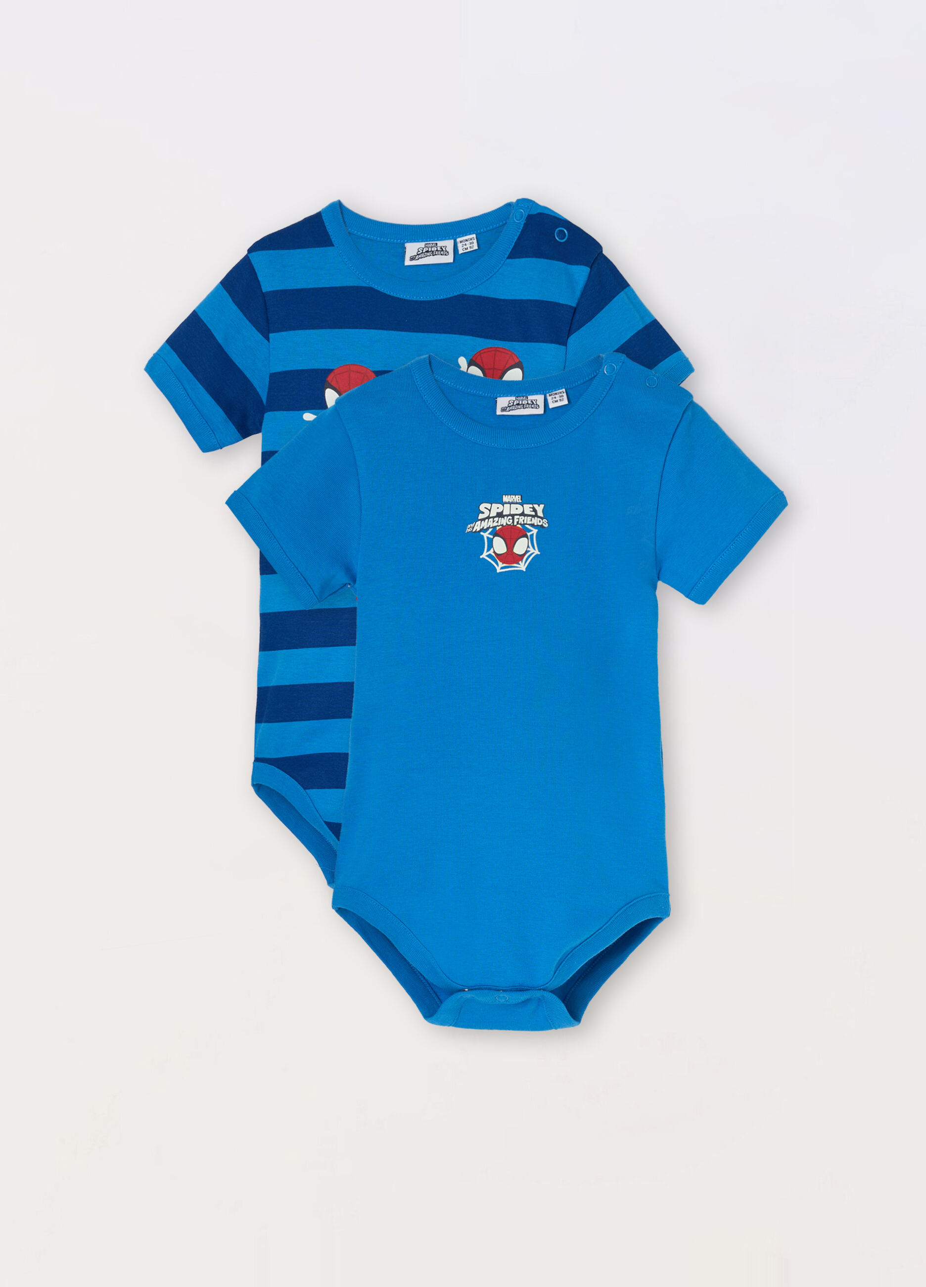 Pack 2 body Spidey in puro cotone organico neonato_0