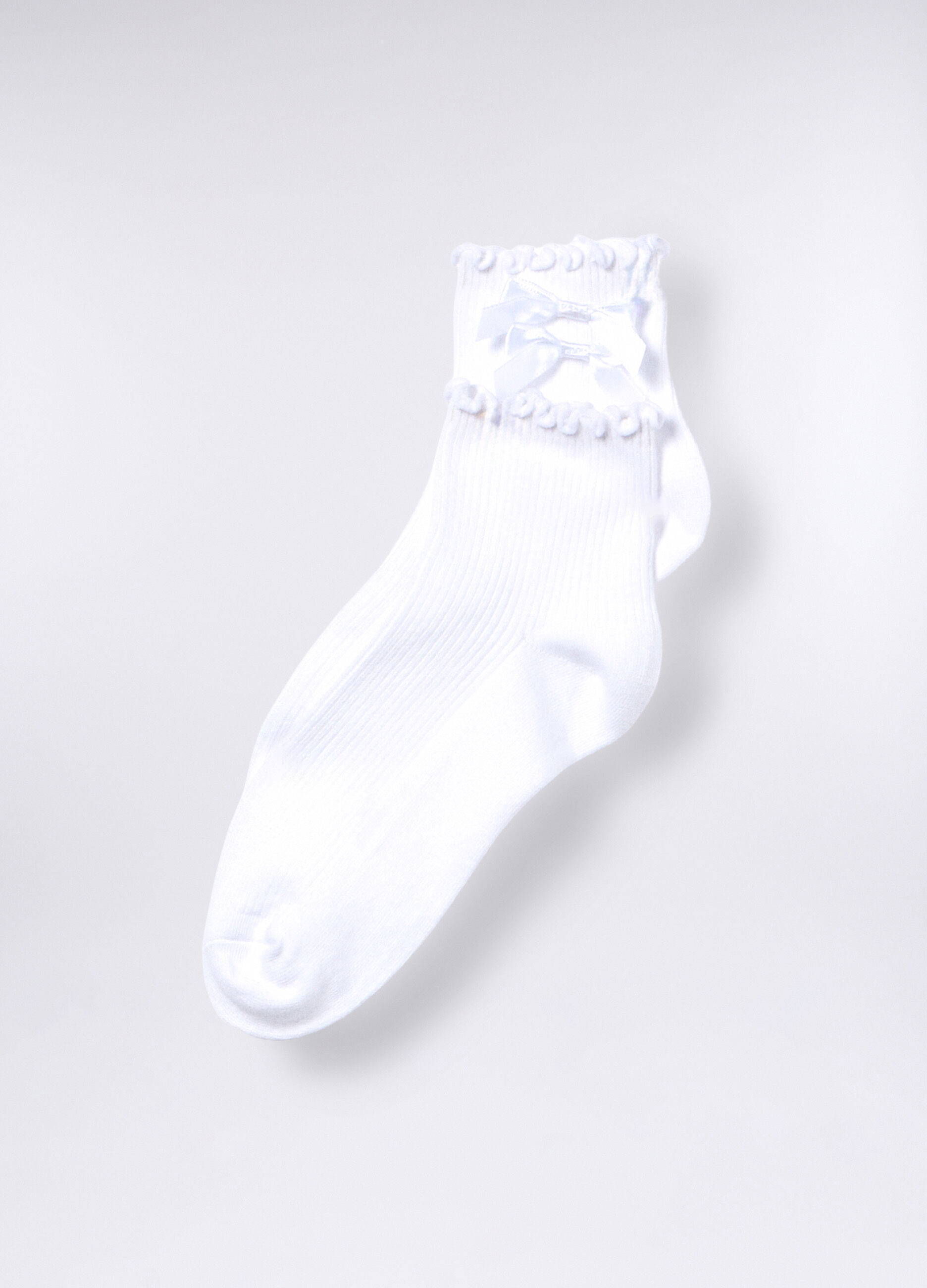 Calze in costina di cotone stretch donna_0