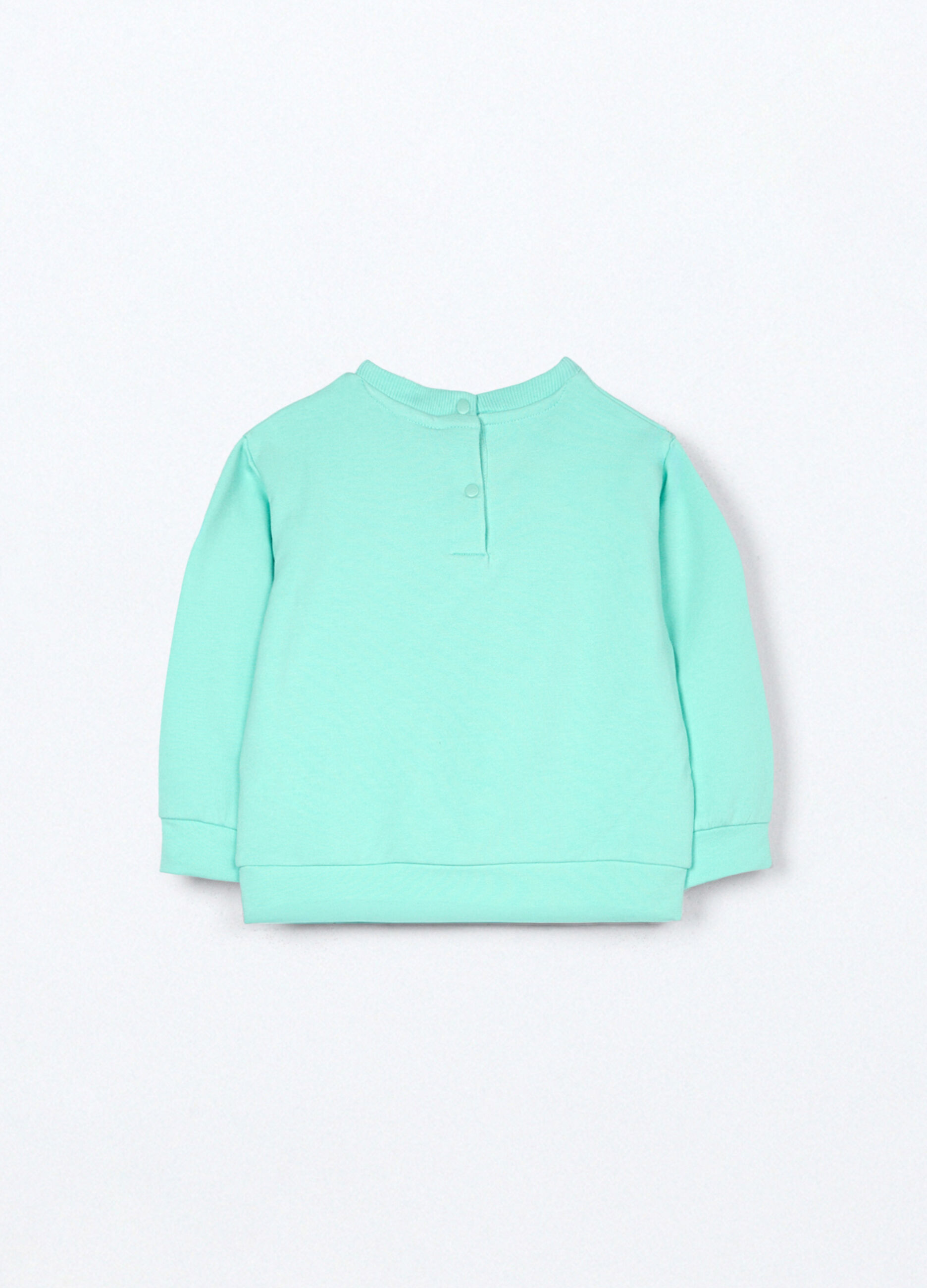 Felpa in french terry di cotone stretch neonata_1