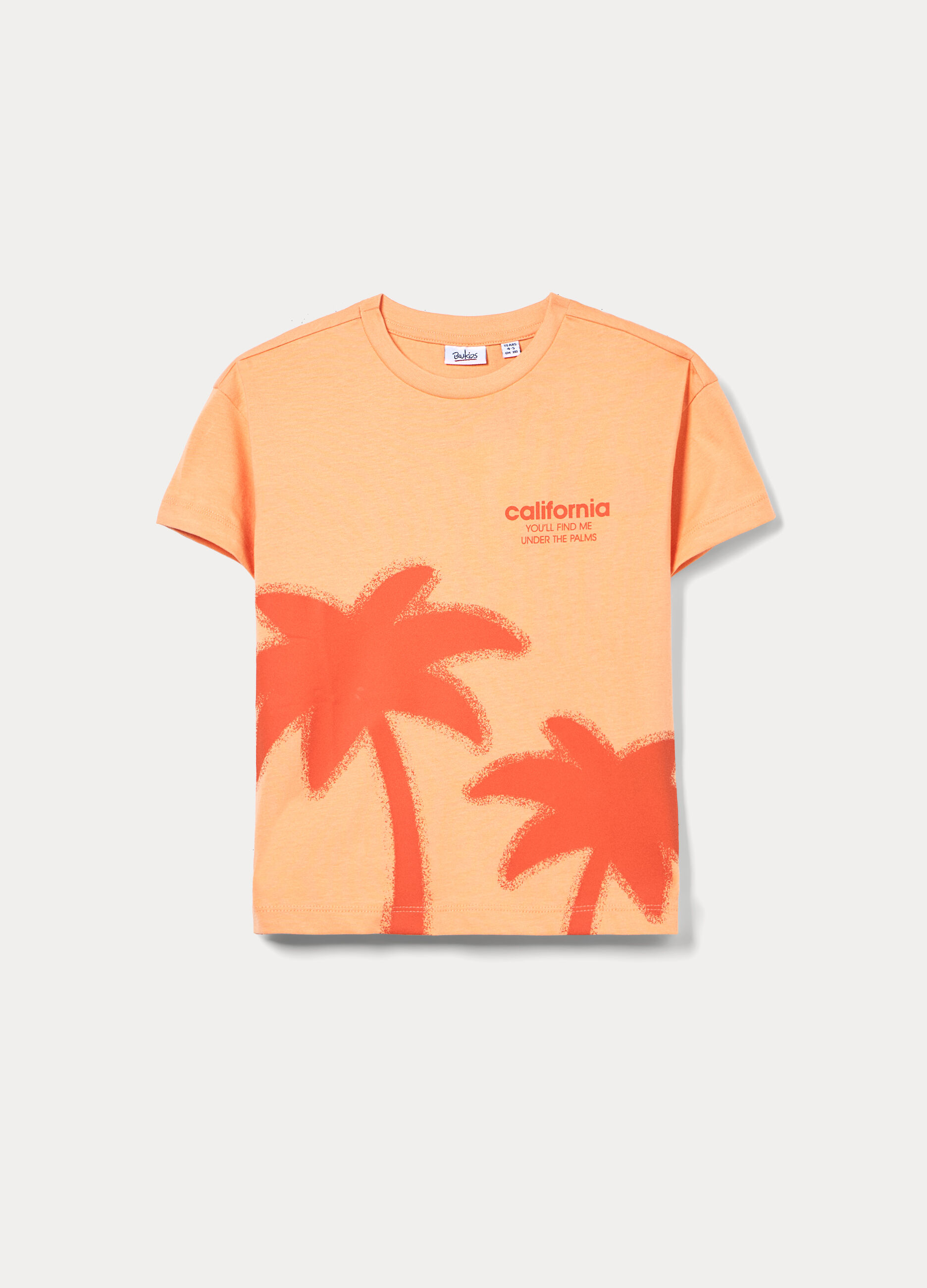 T-shirt girocollo in jersey di puro cotone bambino_0
