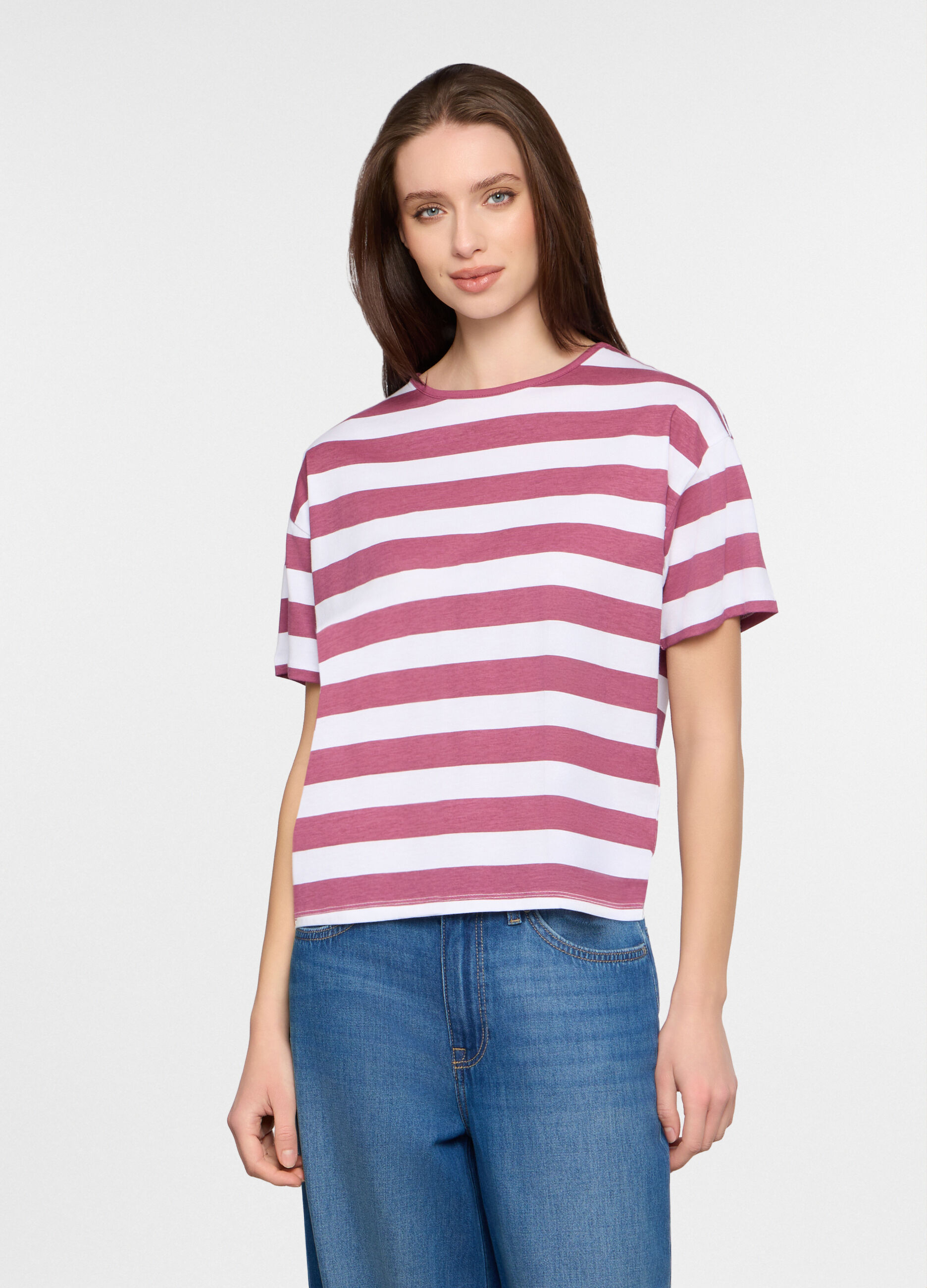 T-shirt girocollo donna_0