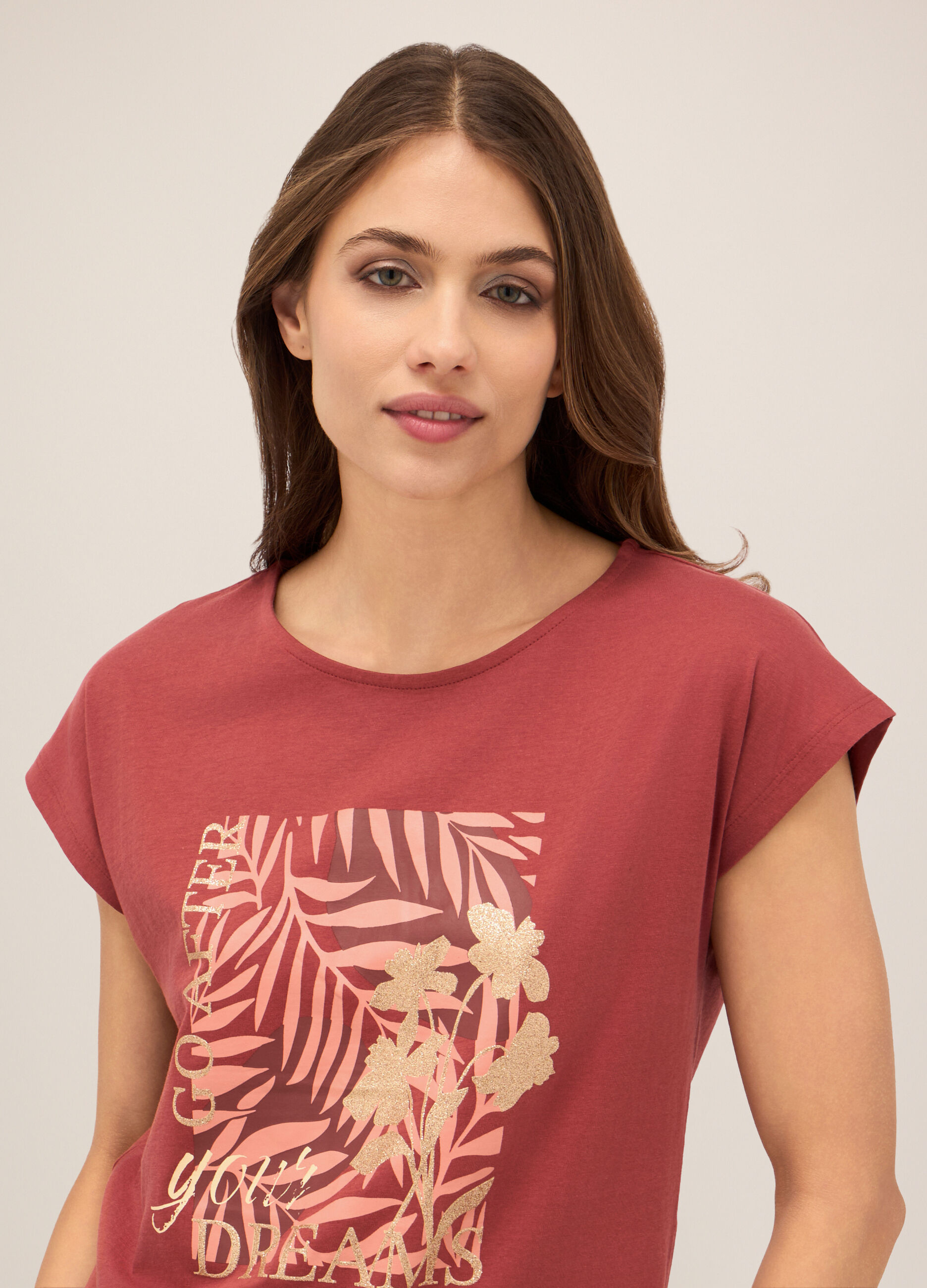 T-shirt in puro cotone donna_2