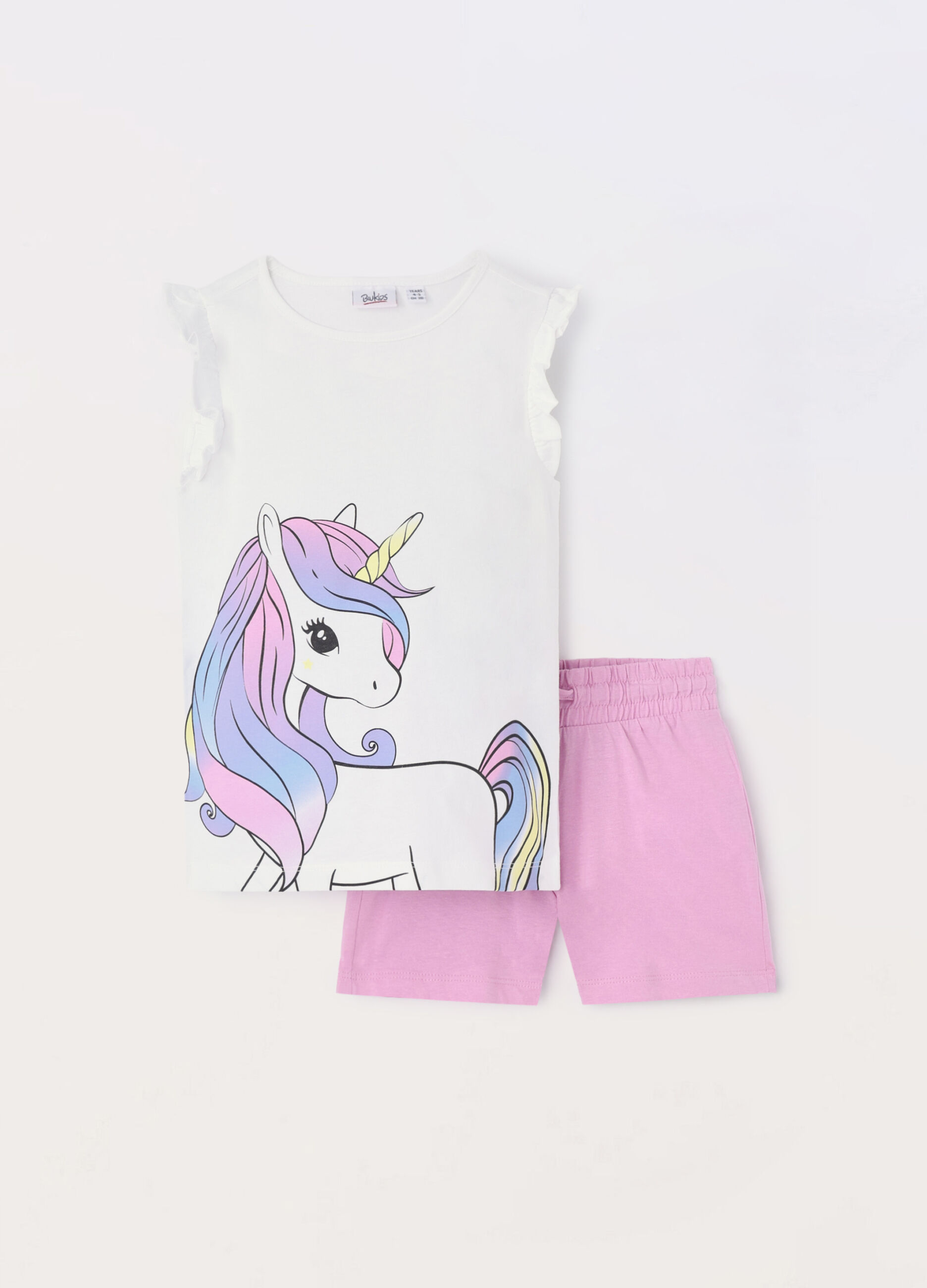 Jogging set in jersey di puro cotone bambina_0